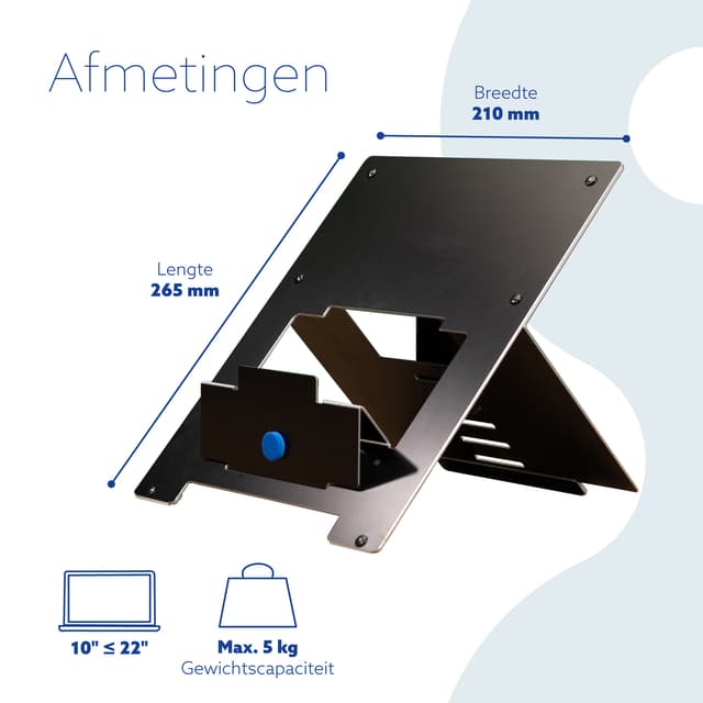 Laptopstandaard R-Go Riser Flexible 4