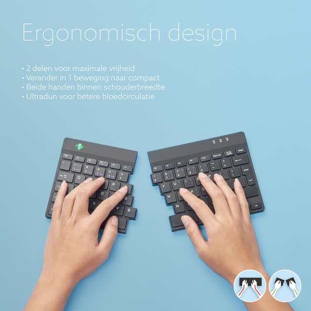 Toetsenbord R-Go Ergonomisch Split Break AZERTY 2