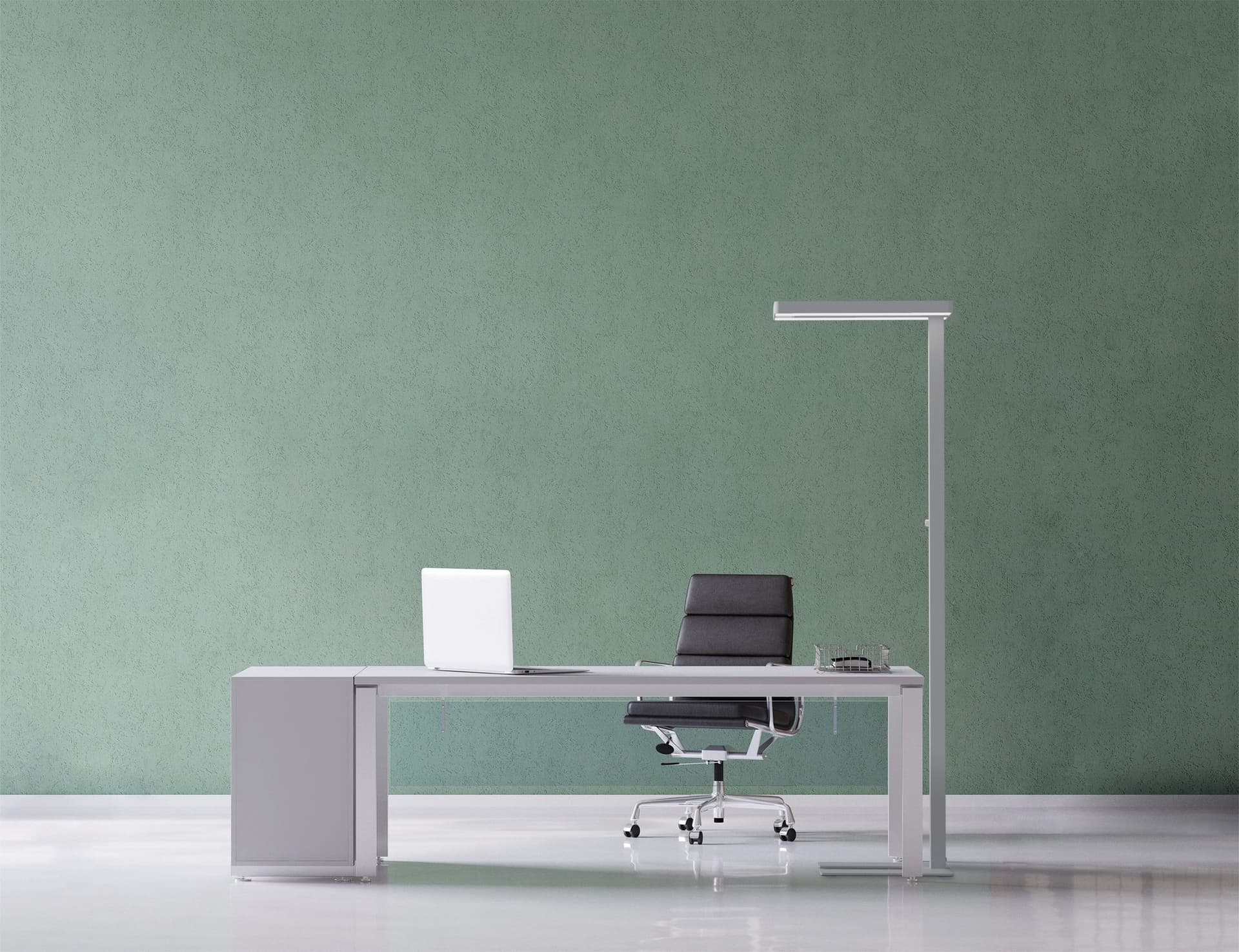 Vloerlamp MAUL Javal LED dimbaar hoog 195cm aluminium 4