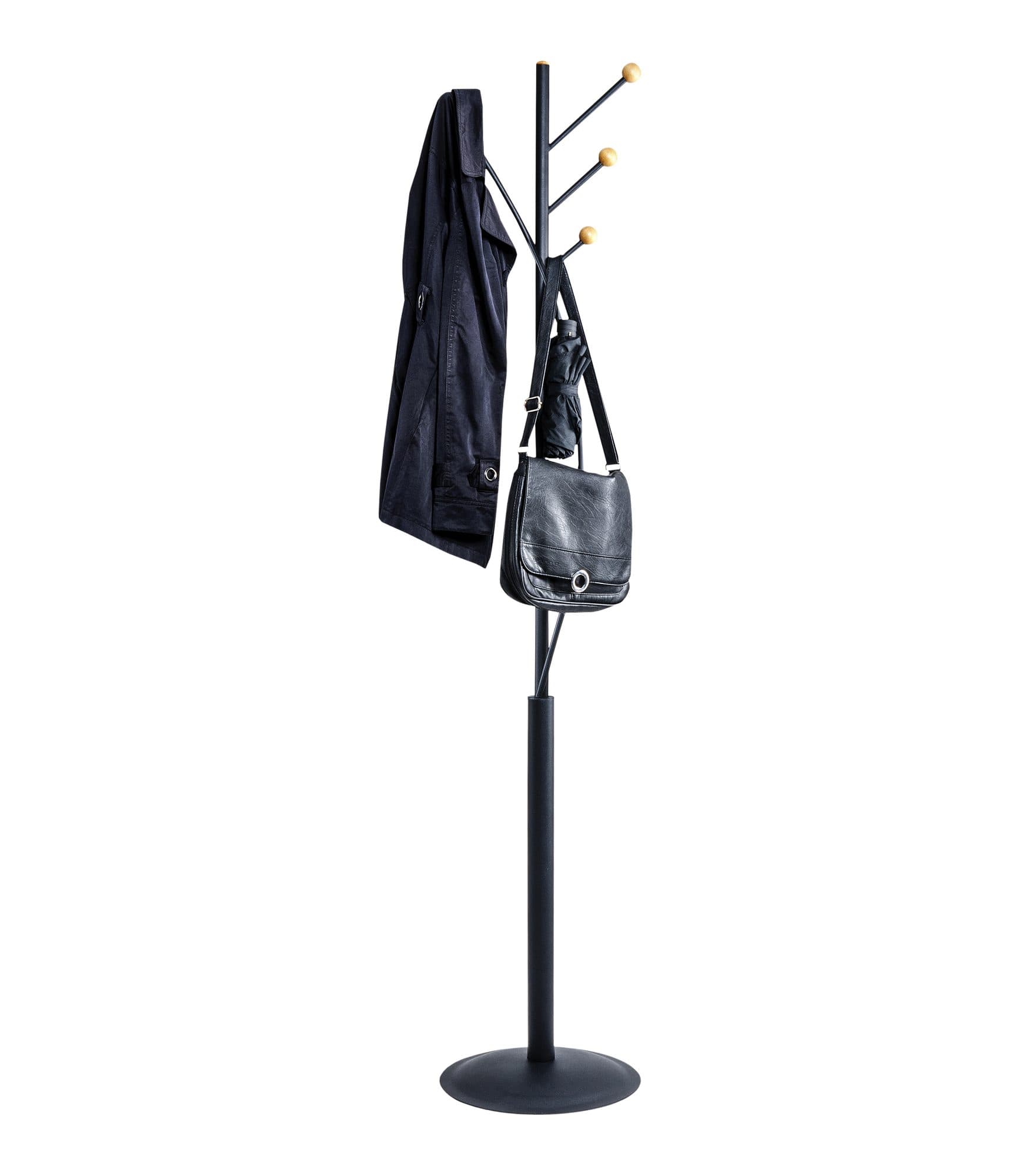 Kapstok MAUL Aura staand 180cm 4 haken zwart 5