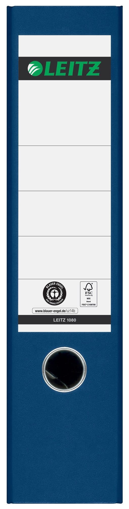 Ordner Leitz 1080 180° 80mm karton A4 blauw 2