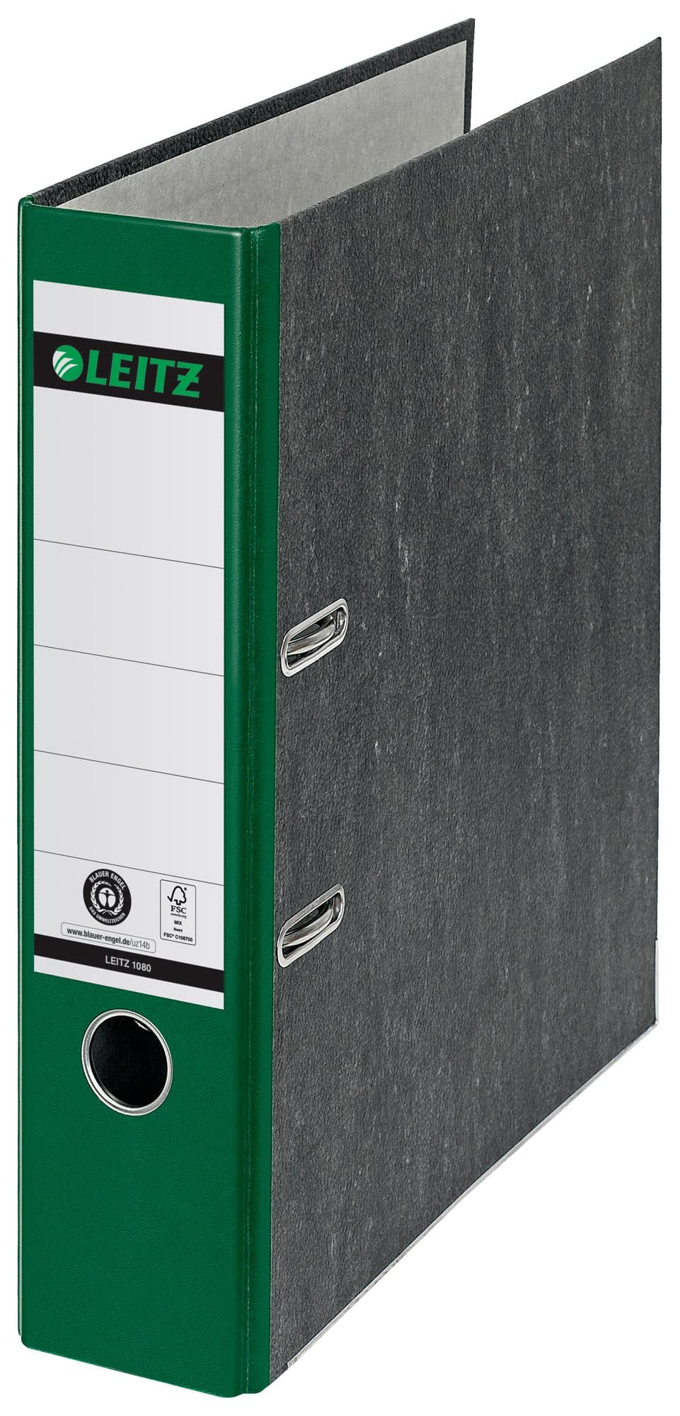 Ordner Leitz 1080 180° 80mm karton A4 groen 4