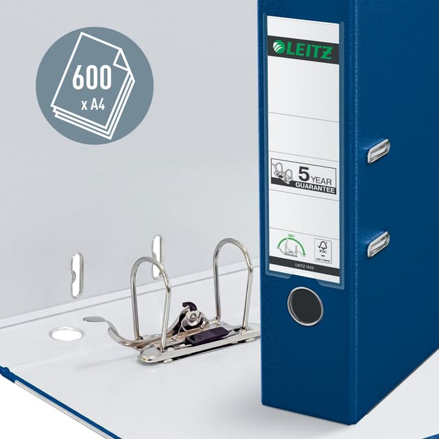 Ordner Leitz 1010 180° 80mm PP A4 blauw 3