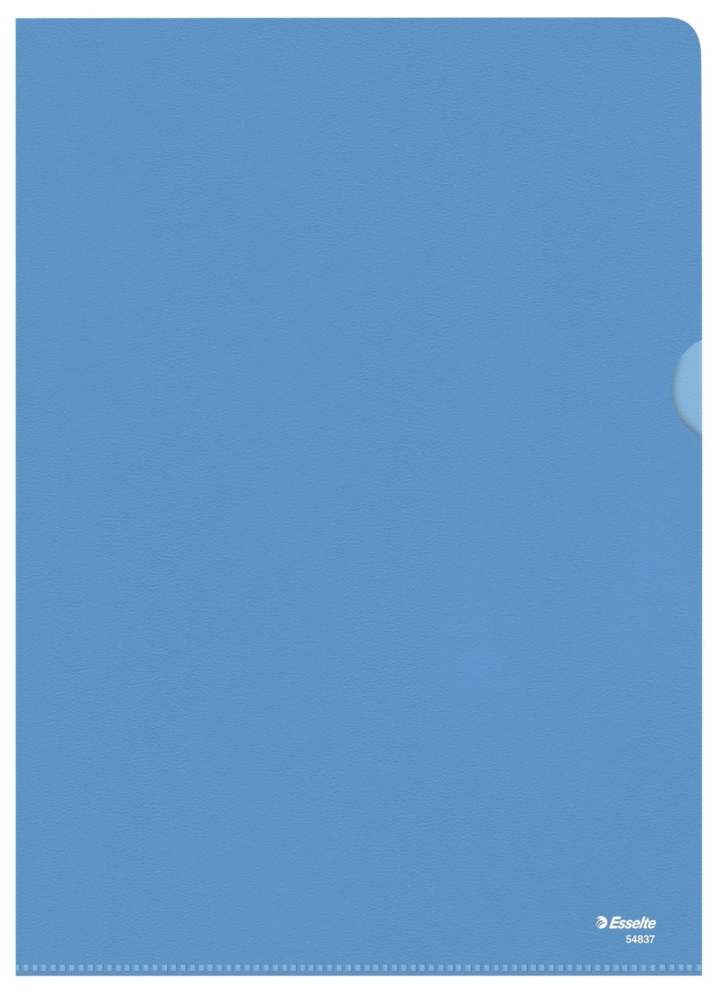 Insteekmap L-model Esselte standaard A4 0.11mm PP blauw 100 stuks