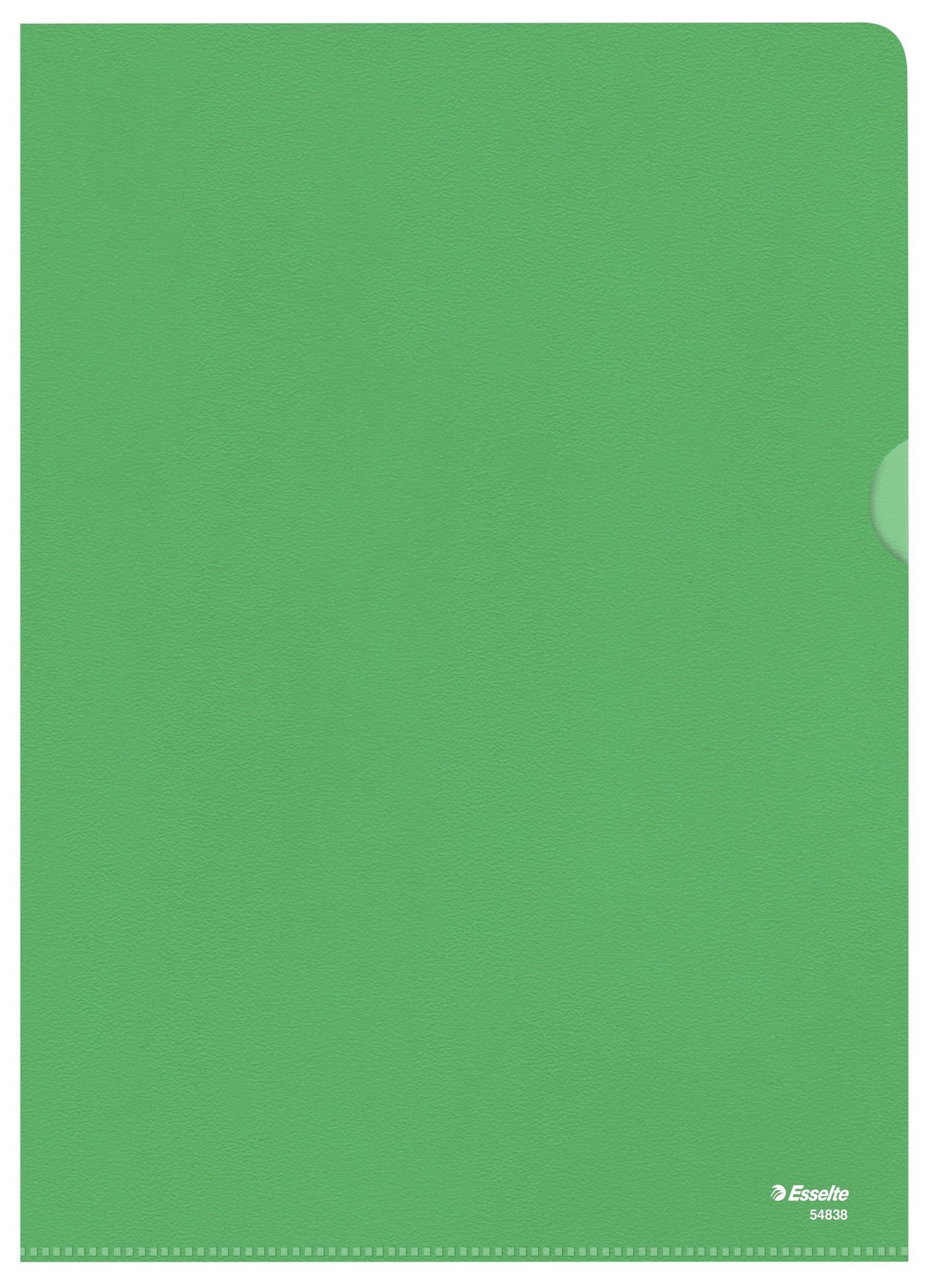 Insteekmap L-model Esselte standaard A4 0.11mm PP groen 100 stuks