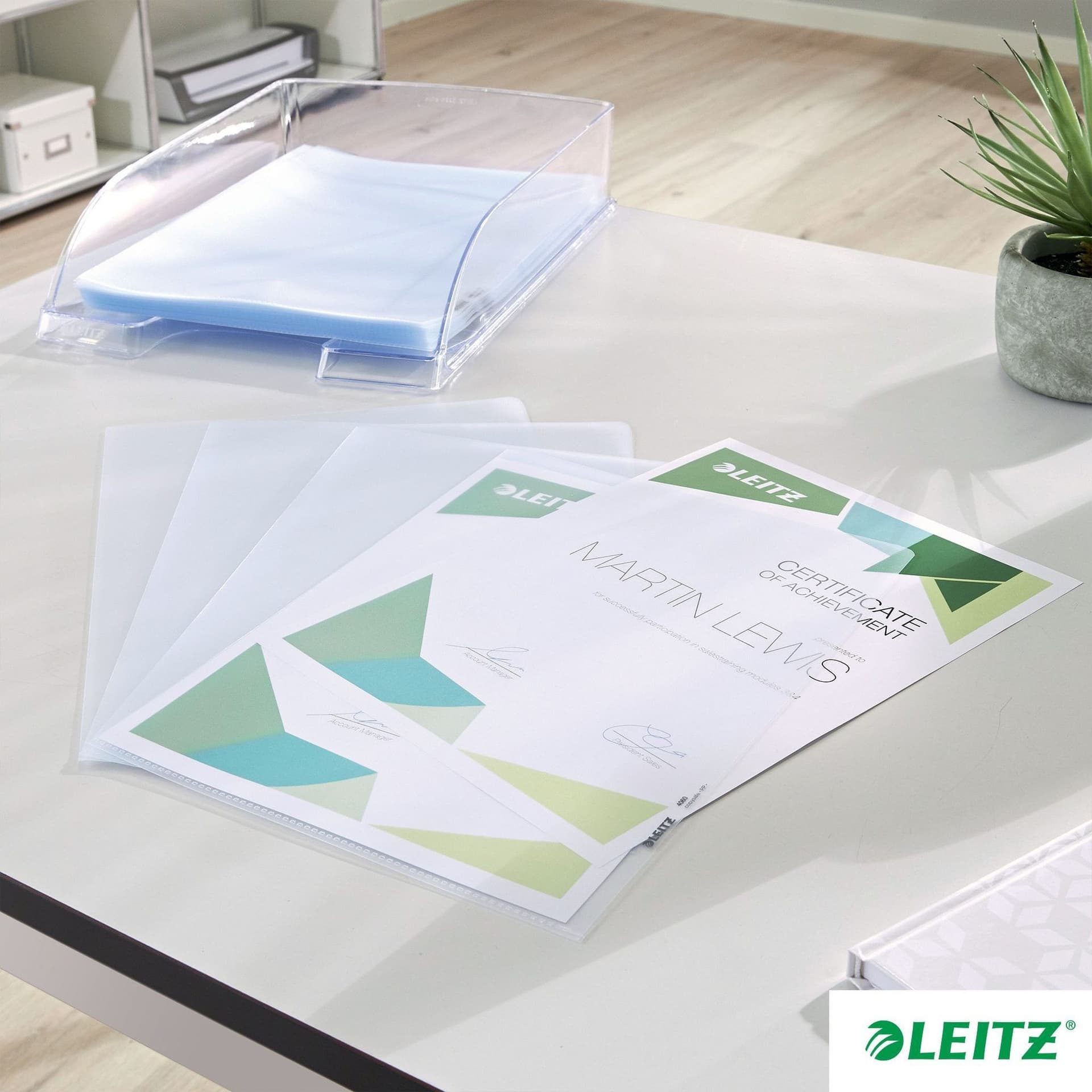 Insteekmap L-model Leitz Premium copy safe 0.17mm PP A4 transparant 100 stuks 5