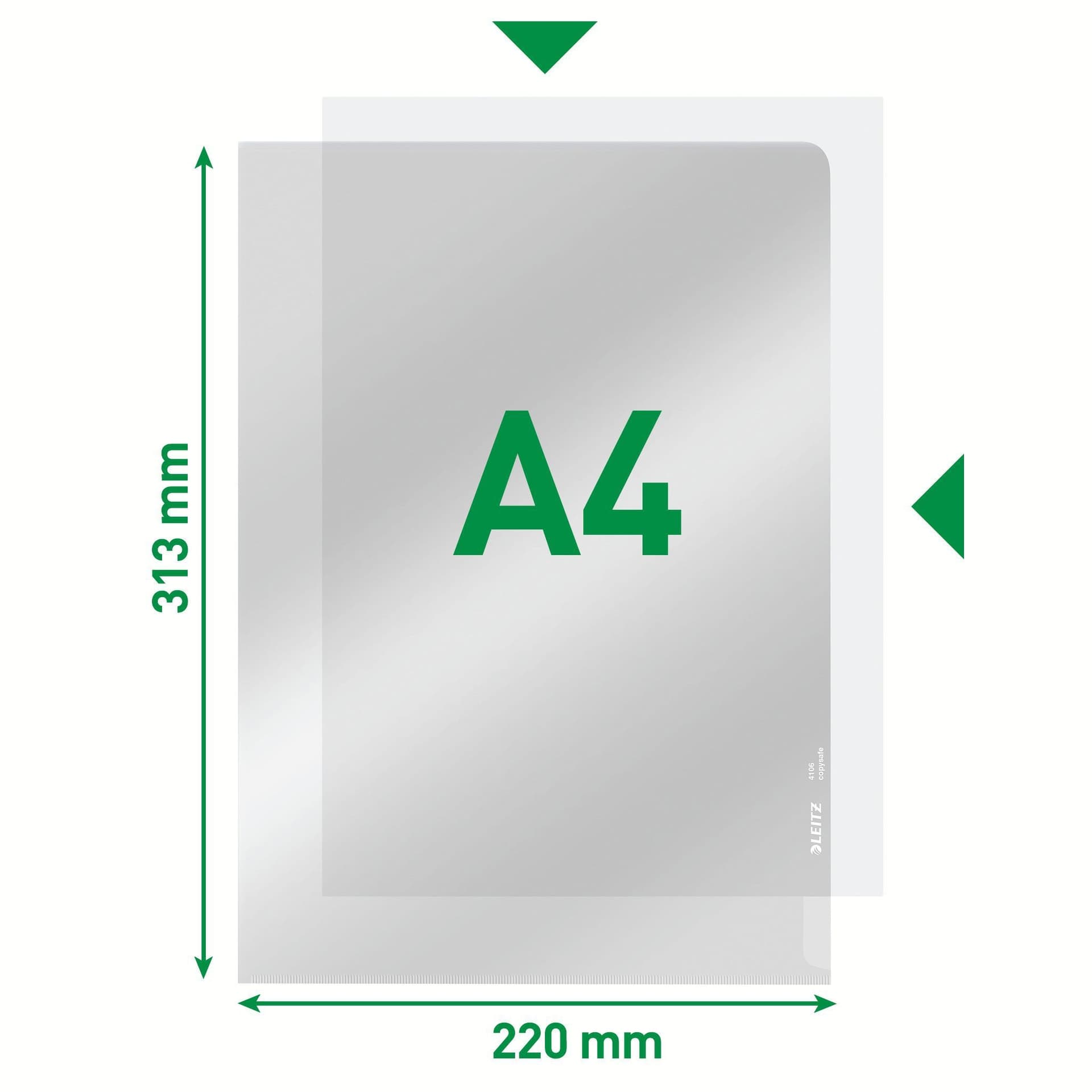 Insteekmap L-model Leitz Premium copy safe 0.15mm PVC A4 glashelder 100 stuks 3