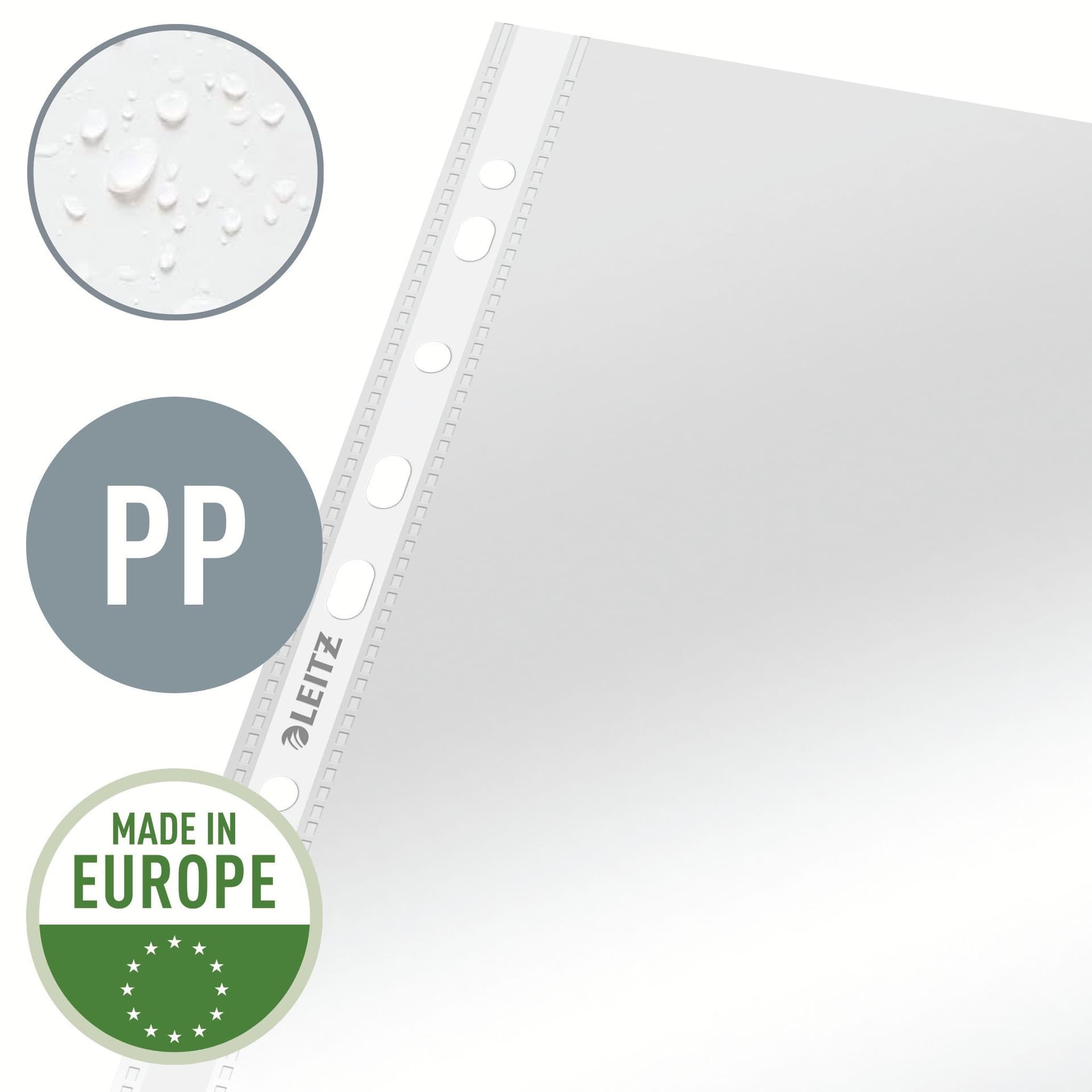 Showtas Leitz Premium standaard copy safe 0.08mm PP A4 transparant 100 stuks 2