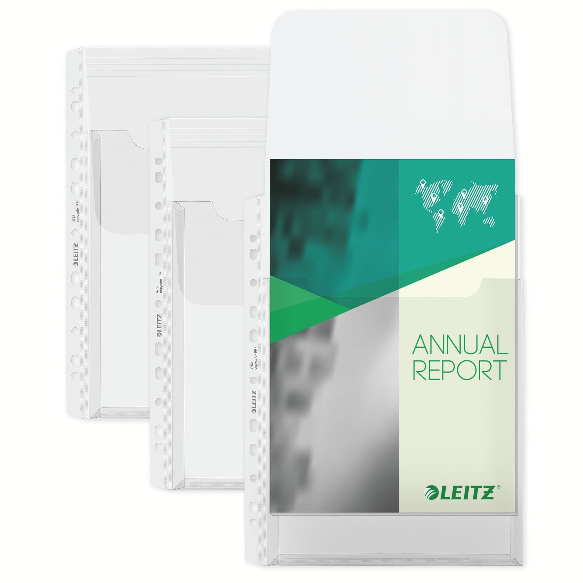 Harmonica showtas Leitz Premium met bovenklep copy safe PP A4  glashelder 5 stuks 4