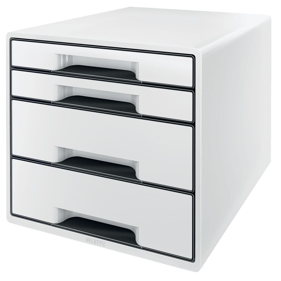 Ladenblok Leitz Wow CUBE A4 maxi 4 laden wit/zwart 2