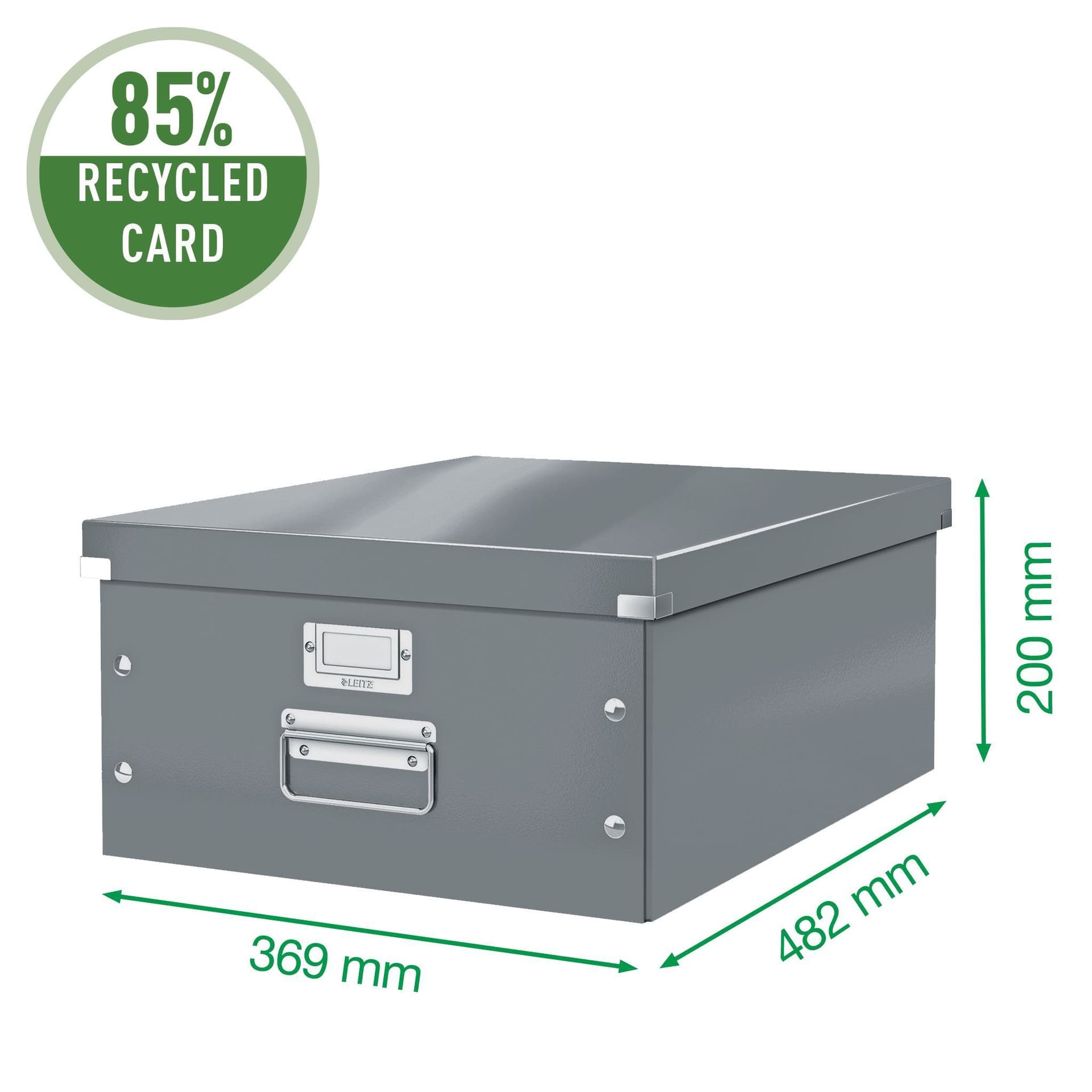 Opbergdoos Leitz Click & Store WOW groot 369x200x482mm geel 3