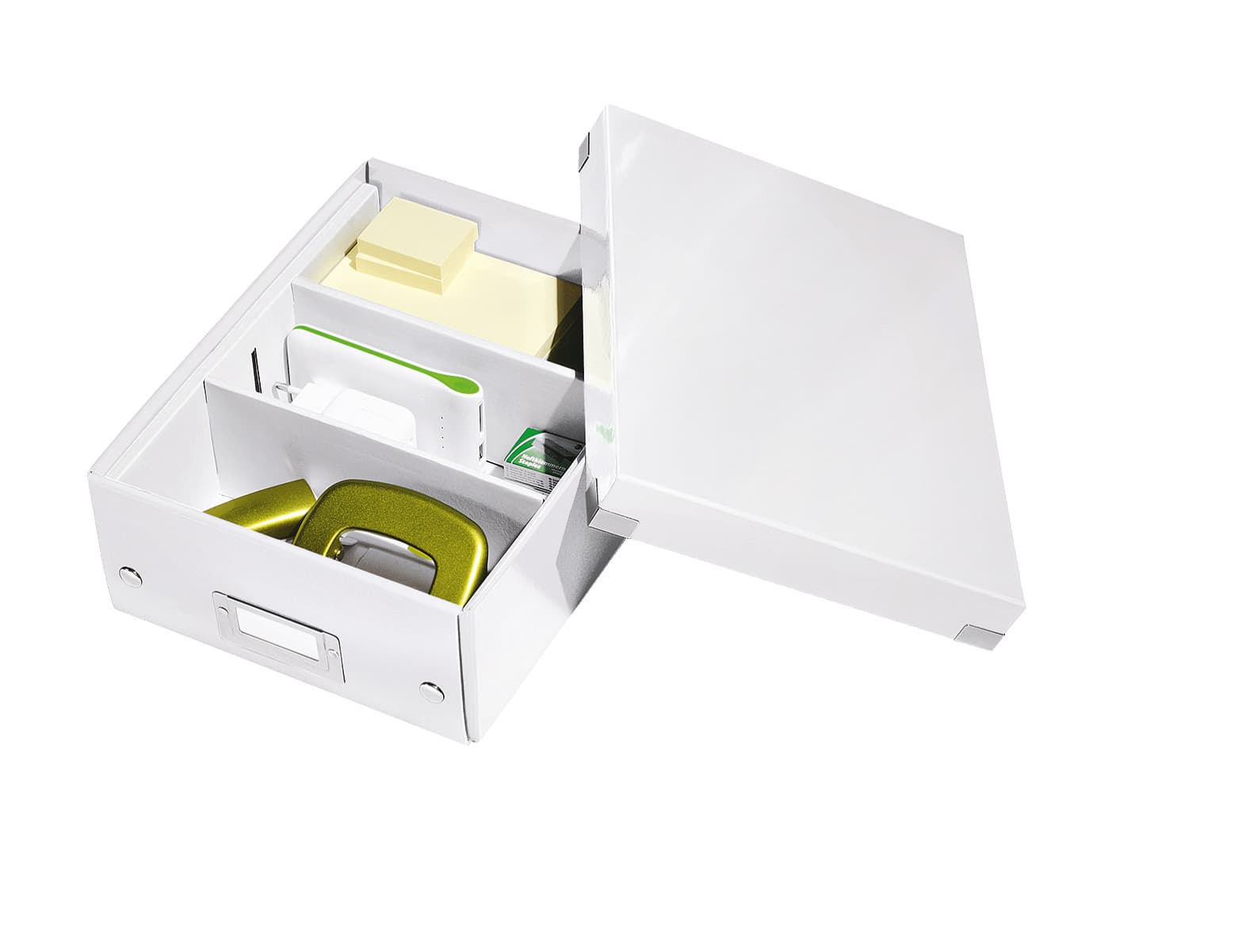 Sorteerbox Leitz WOW Click & Store 220x100x282mm gerecycled karton wit 3