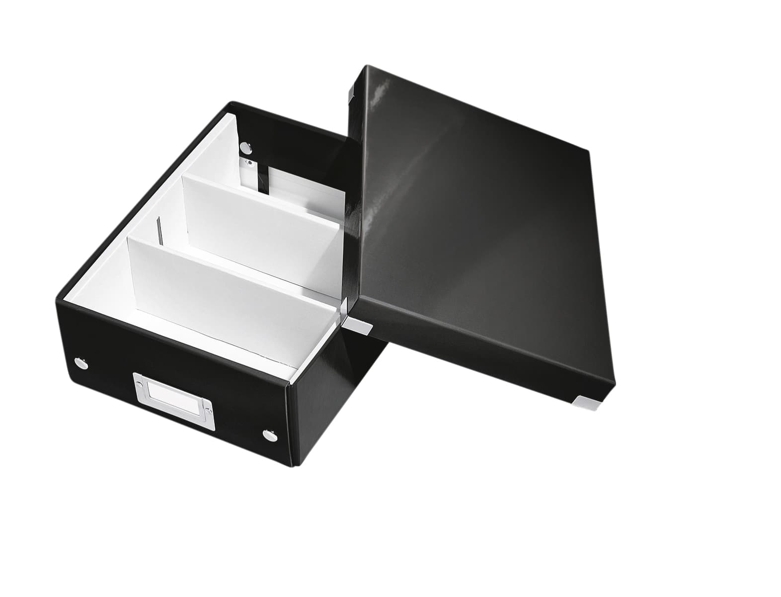 Sorteerbox Leitz WOW Click & Store 220x100x282mm gerecycled karton zwart 2