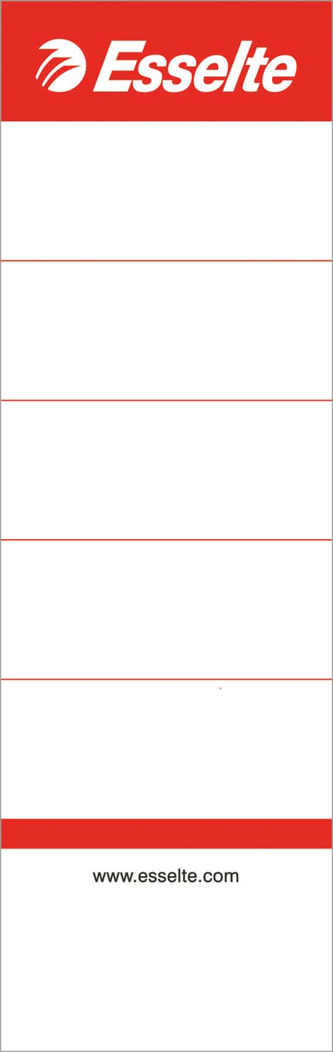 Rugetiket Esselte breed 50x158mm karton wit 100 stuks 2