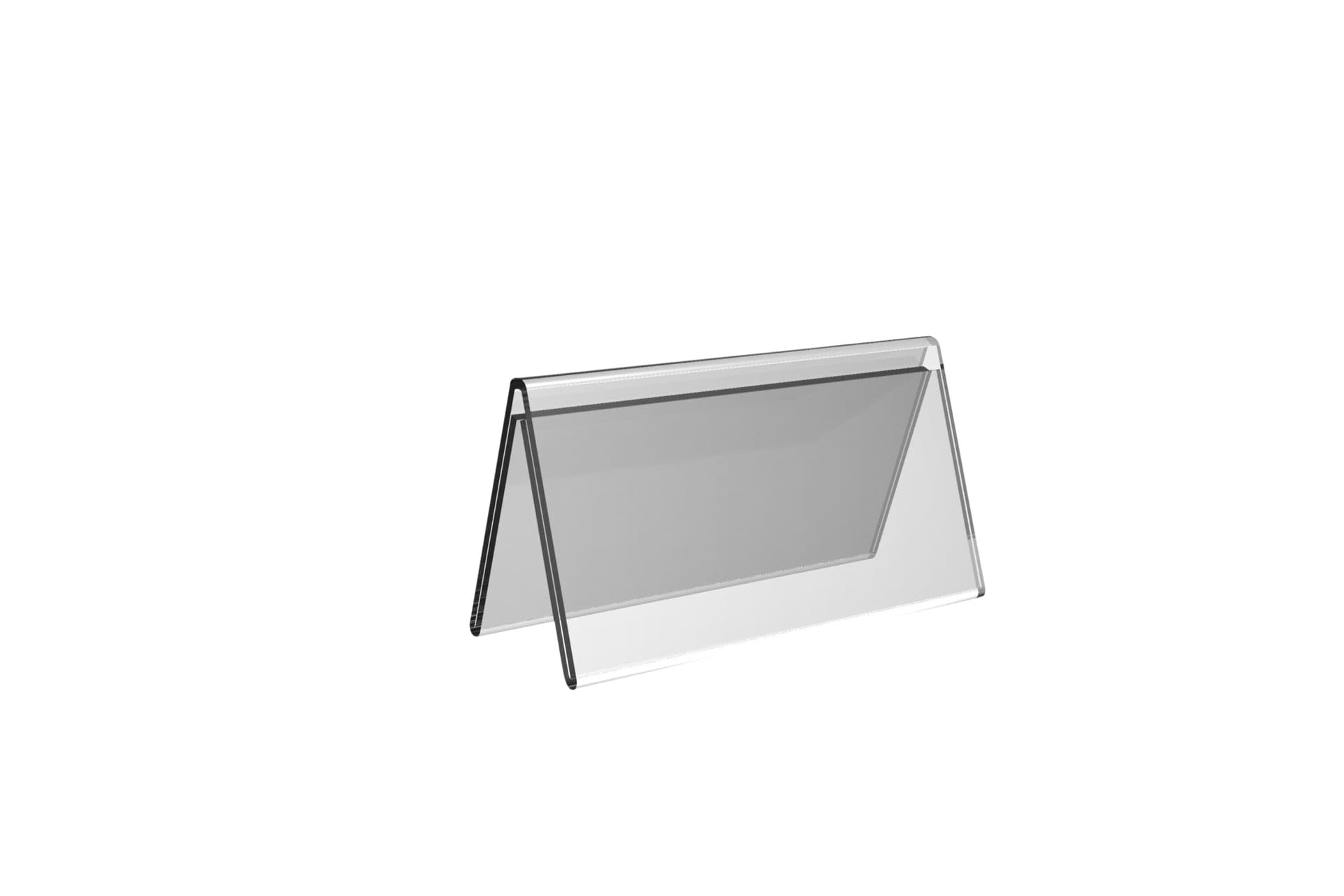 Tafelnaambord Europel V-standaard 70x150mm acryl 2