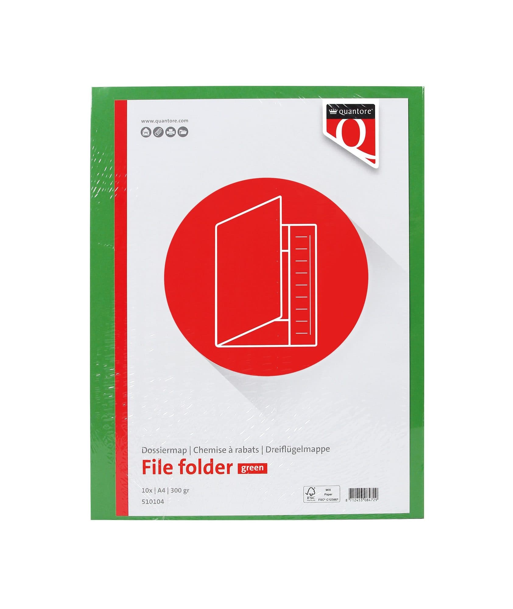 Dossiermap Quantore A4 320gr groen 2
