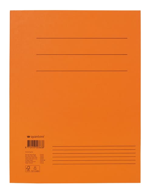 Dossiermap Quantore A4 320gr oranje