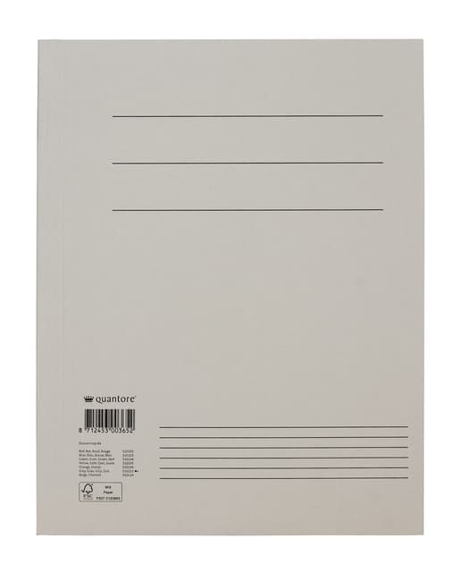 Dossiermap Quantore A4 250gr grijs
