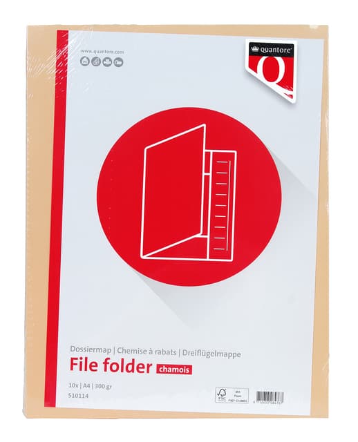 Dossiermap Quantore A4 320gr chamois 2
