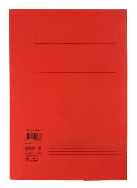 Dossiermap Quantore folio 250gr rood