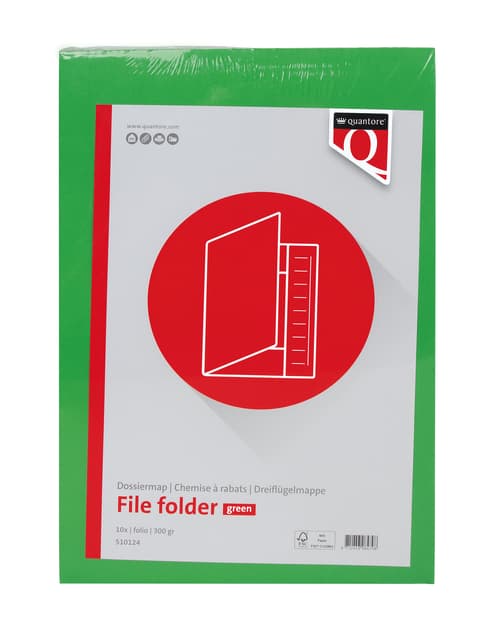 Dossiermap Quantore folio 320gr groen 2