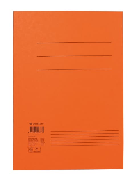 Dossiermap Quantore folio 320gr oranje