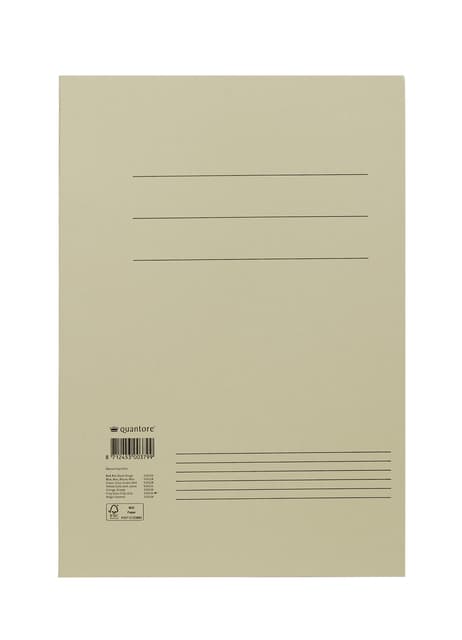 Dossiermap Quantore folio 250gr grijs