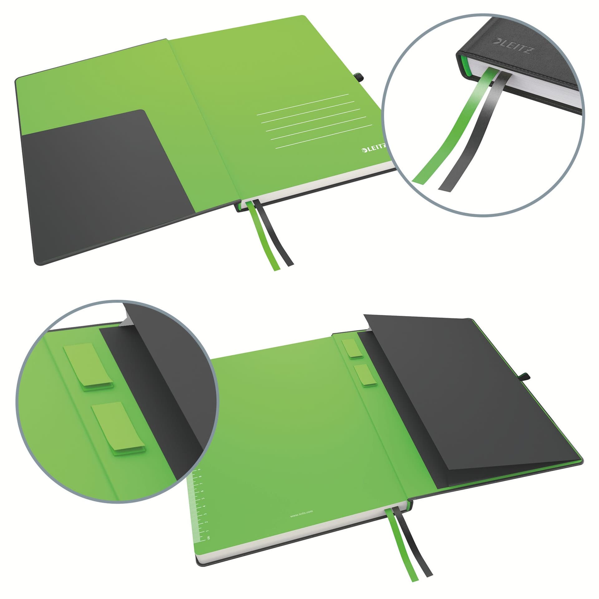 Notitieboek Leitz Complete A4 lijn 160 pagina's 100gr zwart 3