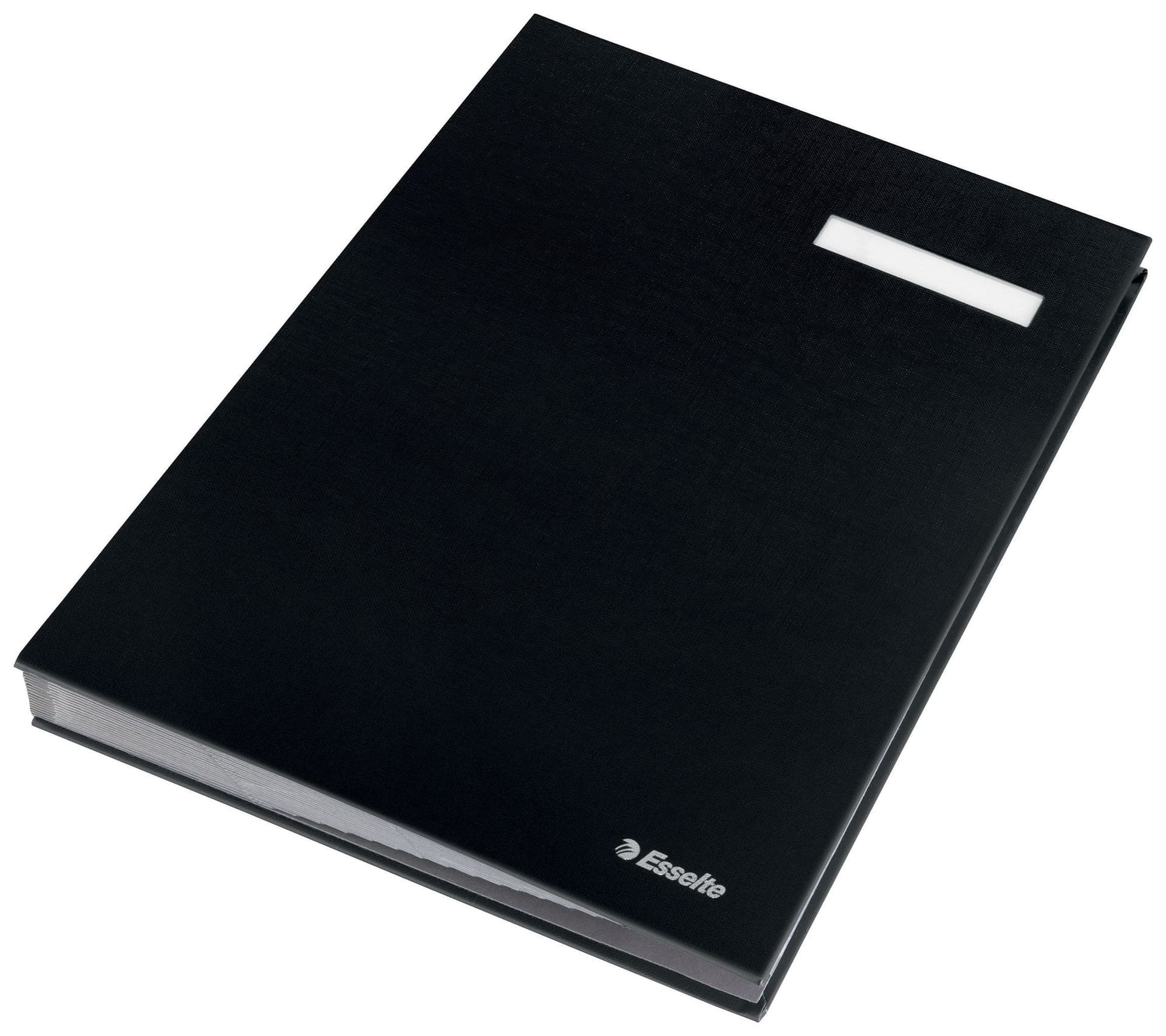 Vloeiboek Esselte 6210 karton 20 tabbladen zwart 4