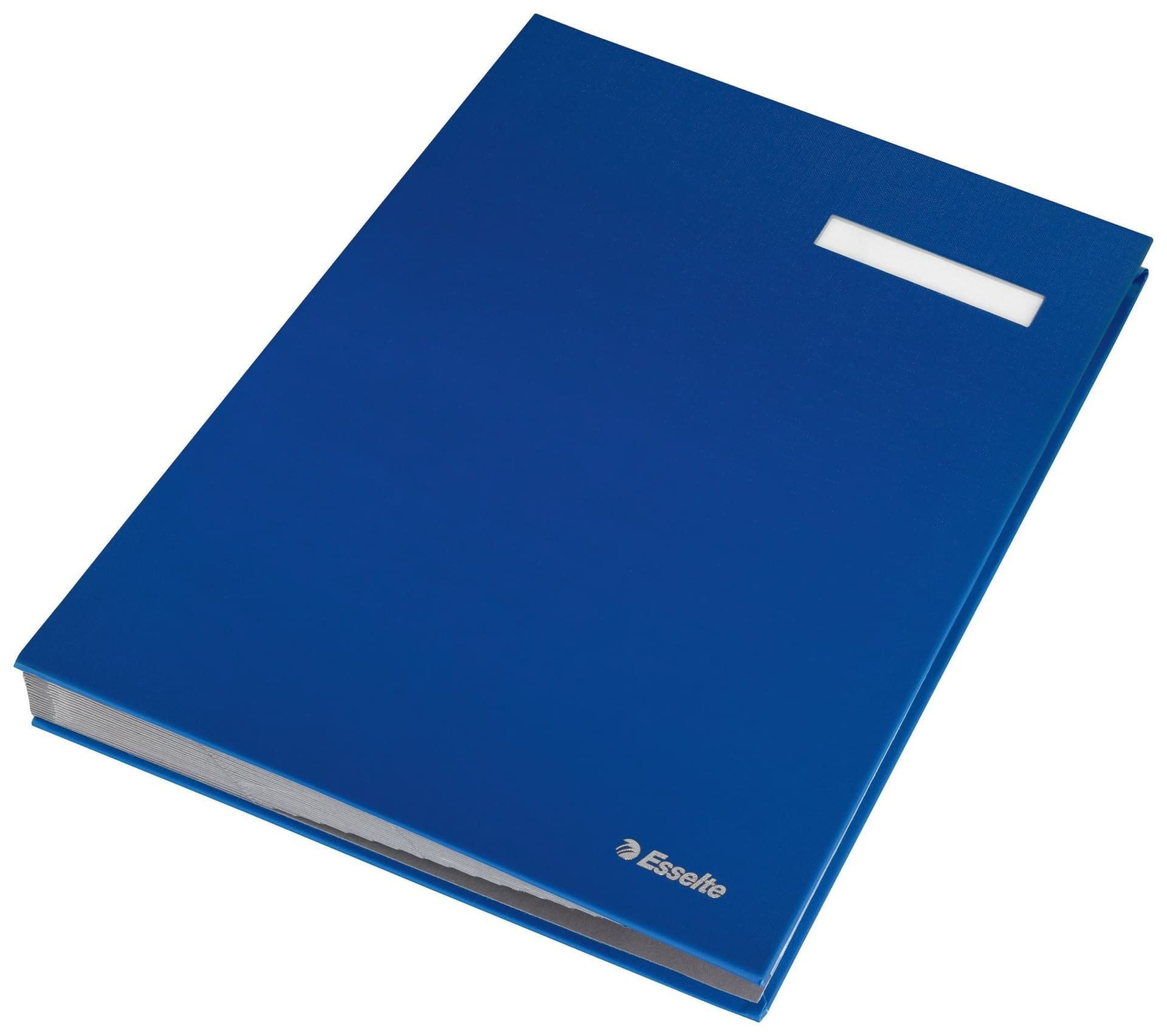 Vloeiboek Esselte karton 20 tabbladen blauw 3