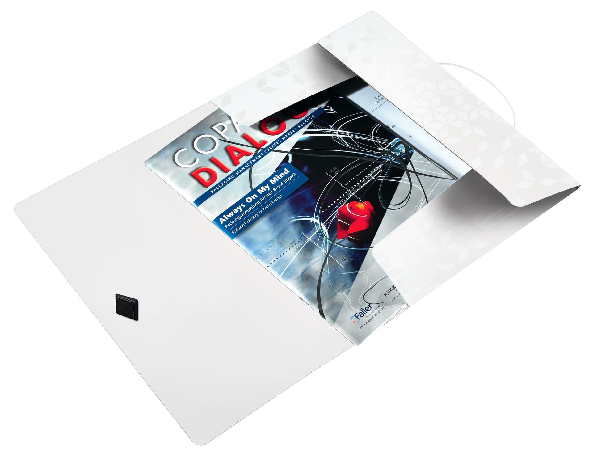 Elastomap Leitz WOW A4 3 kleppen PP wit 2