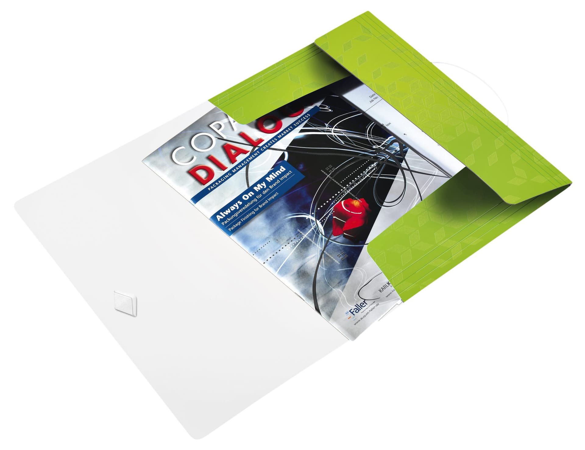 Elastomap Leitz WOW A4 3 kleppen PP groen 2