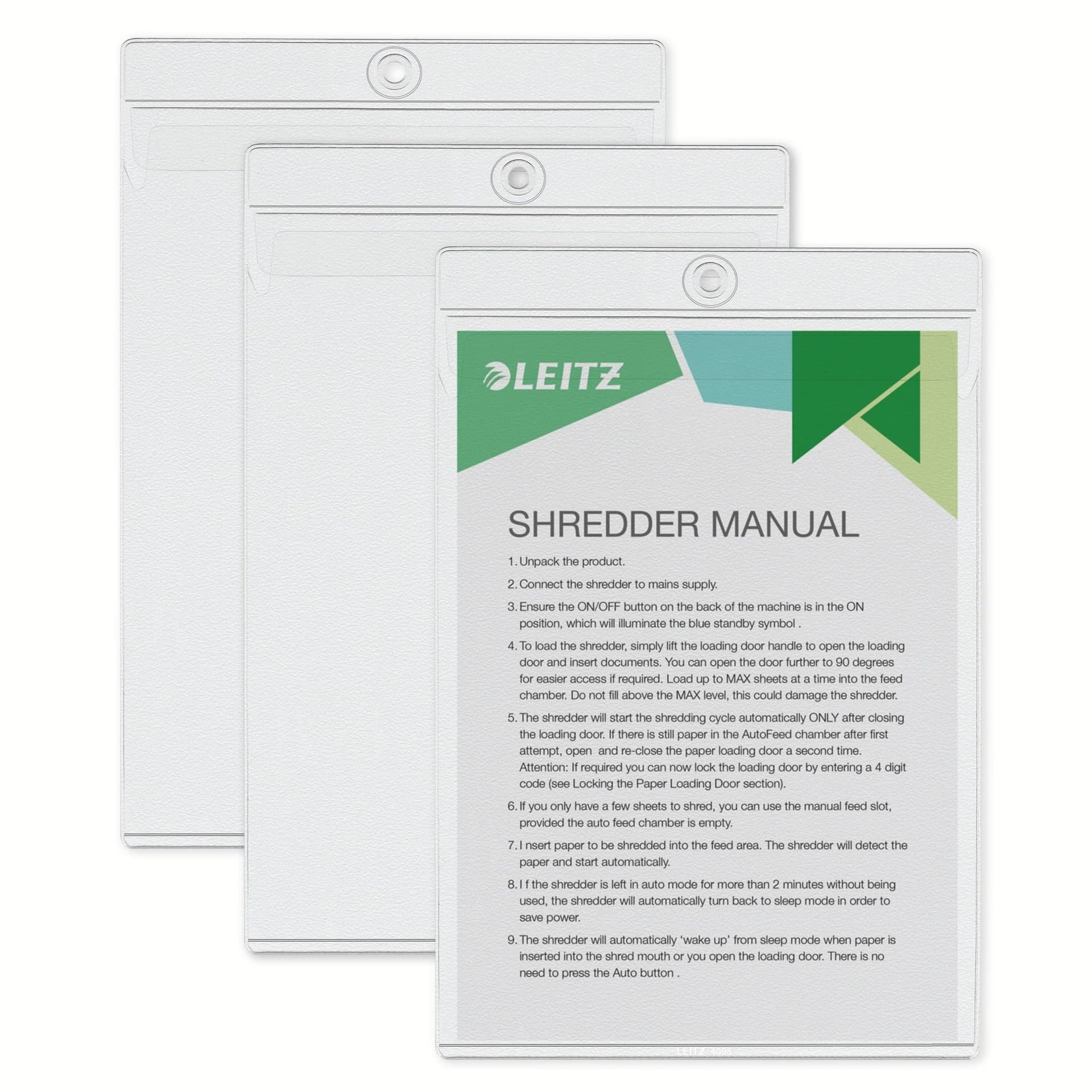 Insteekmap U-model Leitz Premium met ophangoog 0.20mm PVC A5 transparant 50 stuks 3