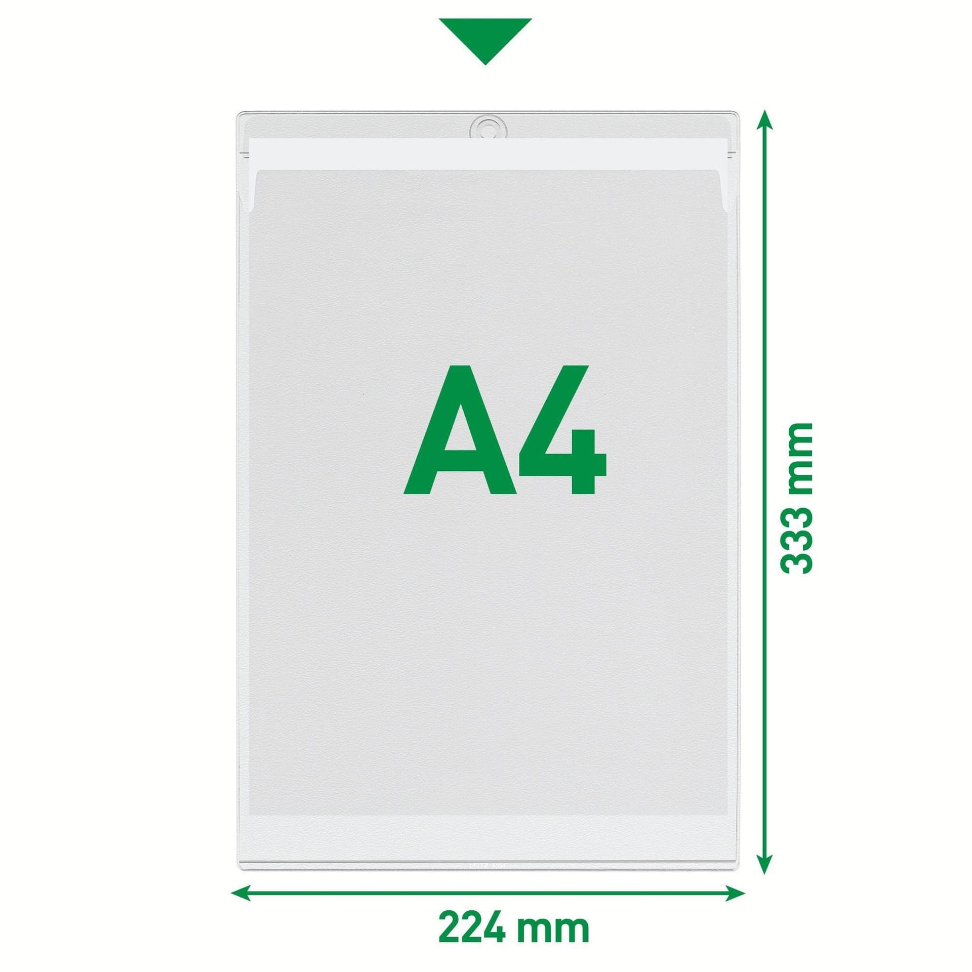 Insteekmap U-model Leitz Premium met ophangoog 0.20mm PVC A4 transparant 50 stuks 2
