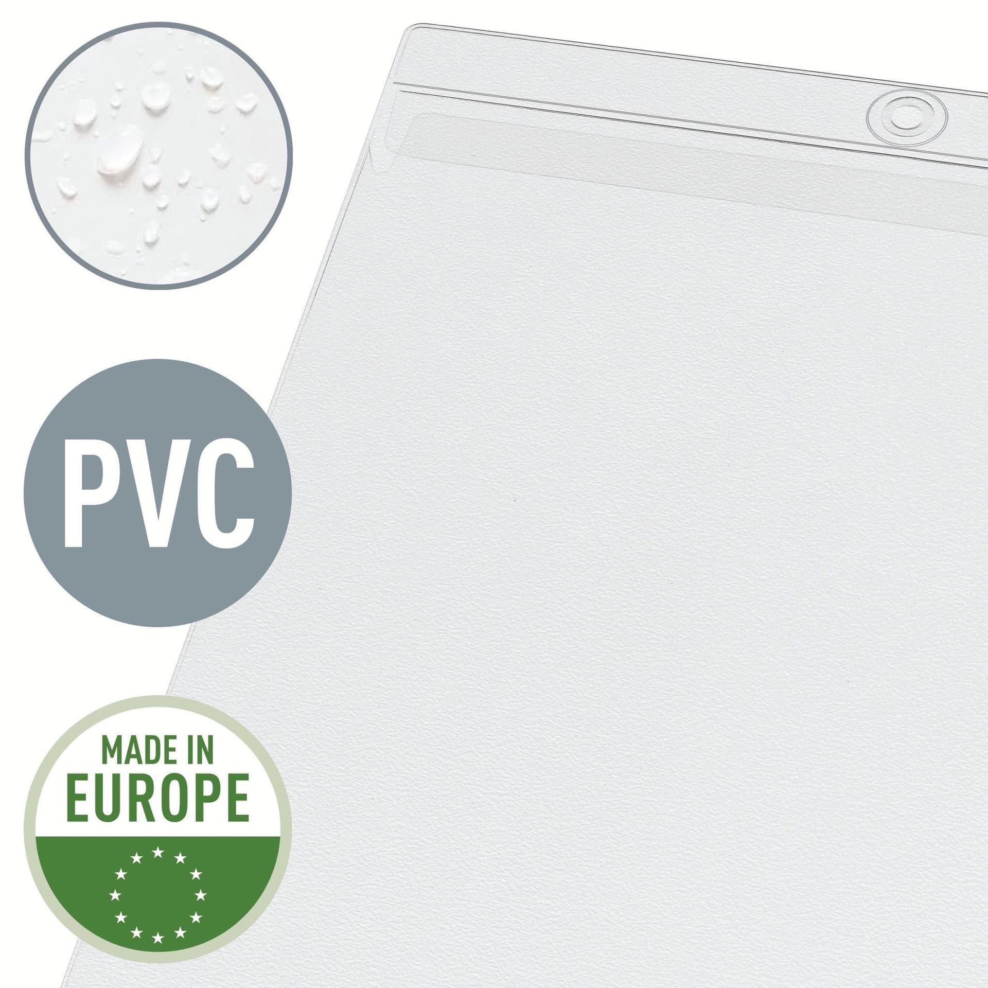 Insteekmap U-model Leitz Premium met ophangoog 0.20mm PVC A4 transparant 50 stuks 5