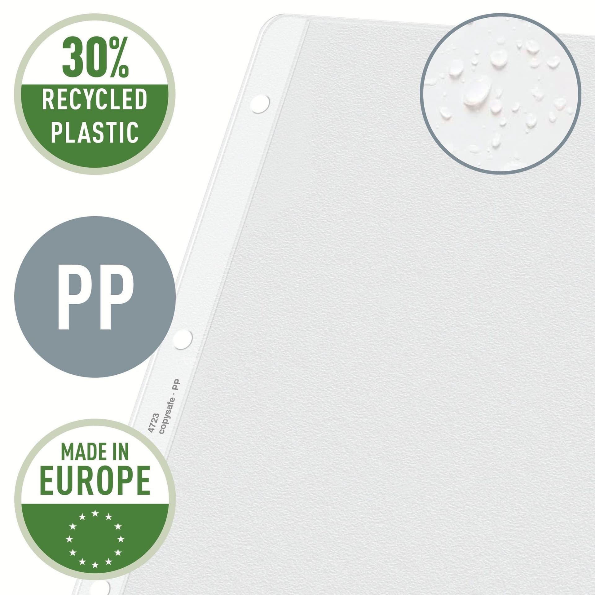 Showtas Leitz Premium copy safe 0.13mm PP A3 landscape transparant 50 stuks 3