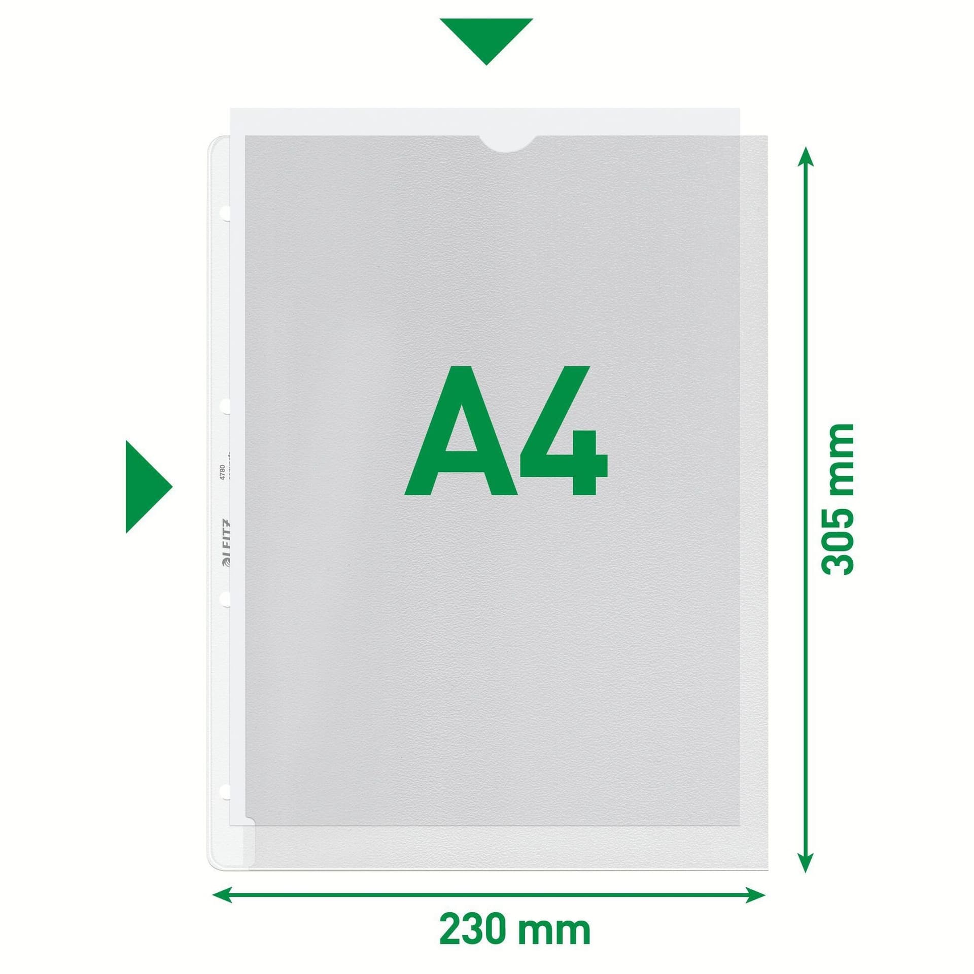 Showtas Leitz Premium met uitsnede copy safe 0.13mm PP A4 transparant 100 stuks 2
