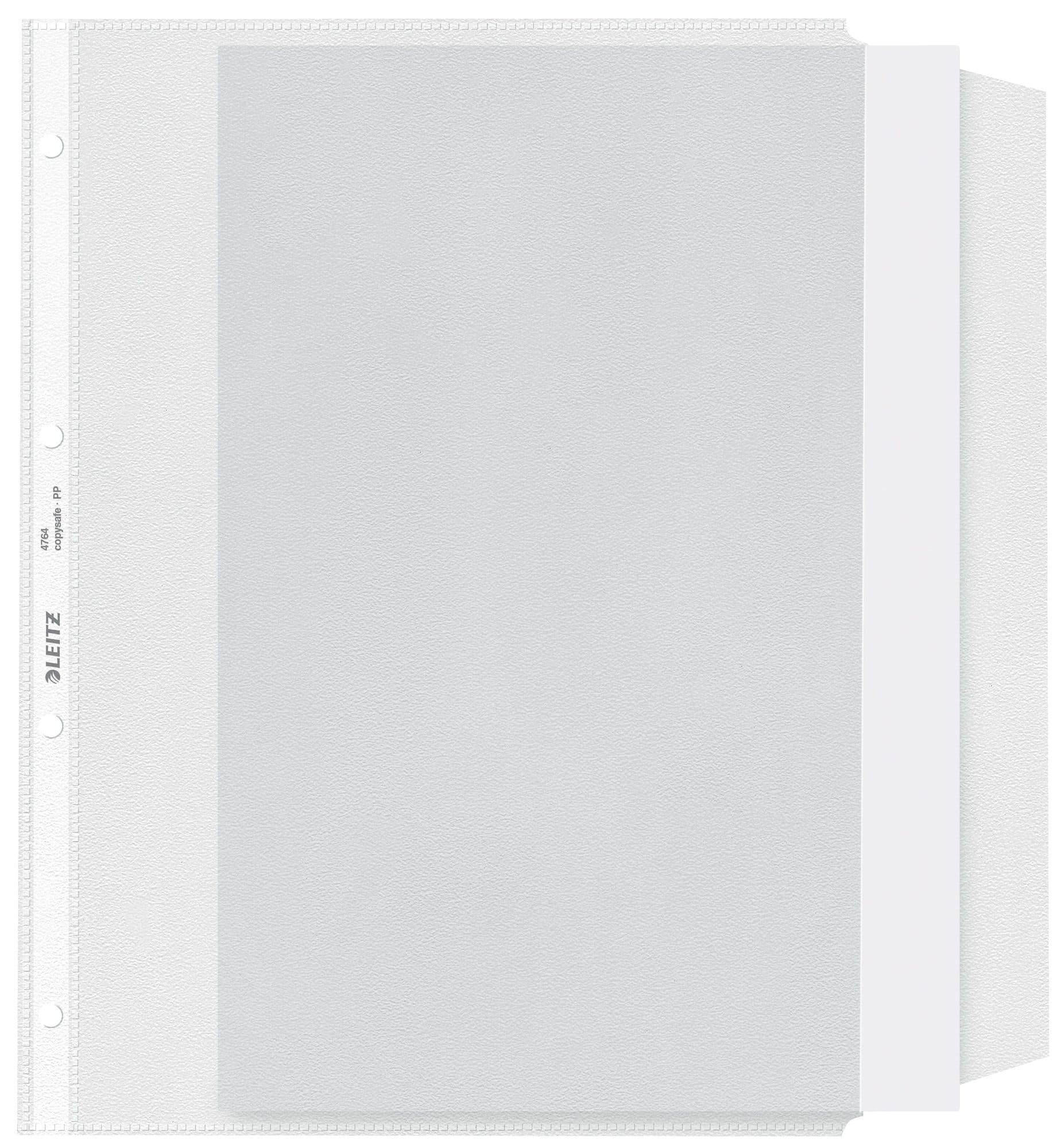 Showtas Leitz Premium met klep copy safe 0.13mm PP A4 transparant 50 stuks