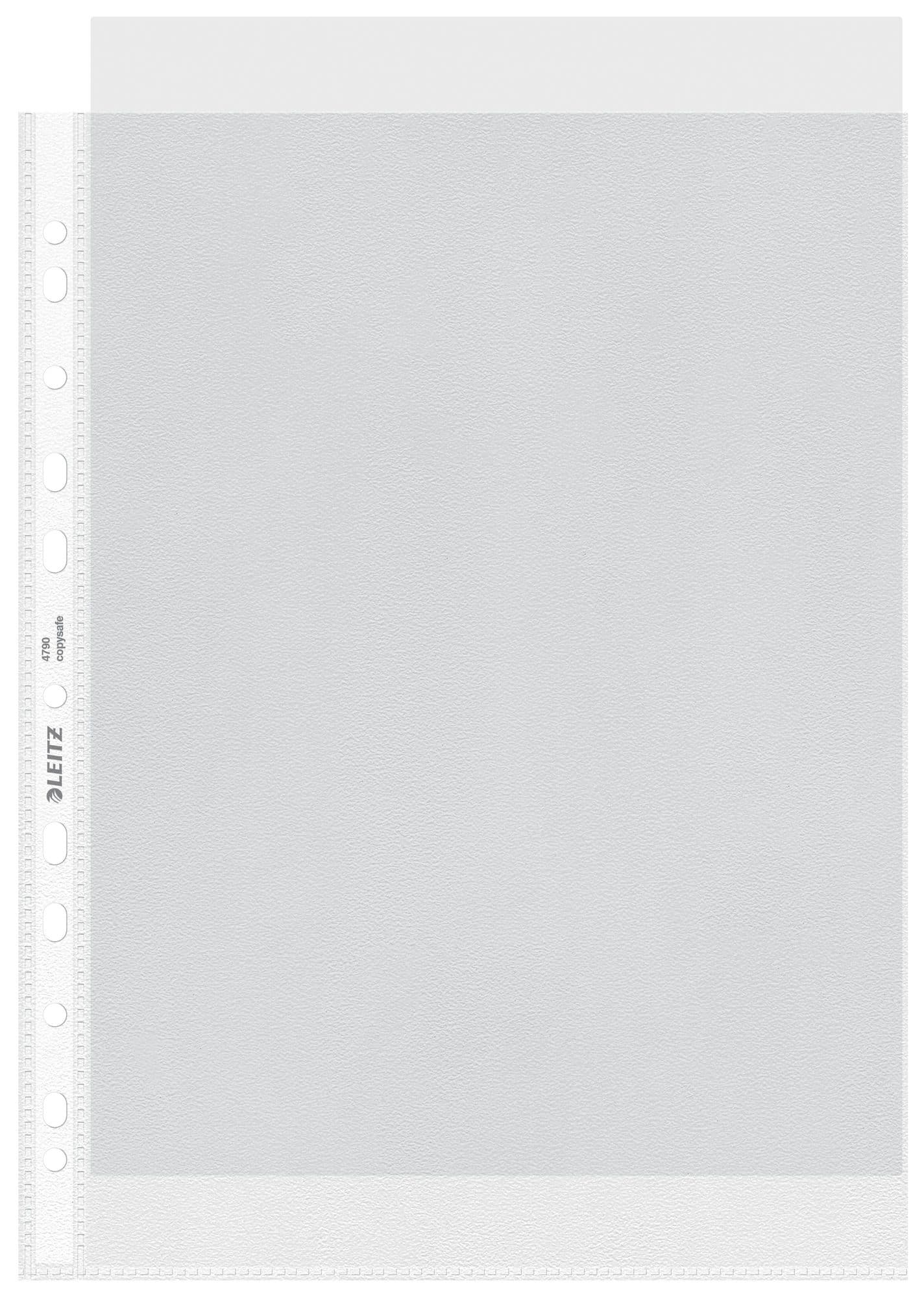 Showtas Leitz Premium standaard 11-gaats copy safe 0.085mm PP A4 transparant 100 stuks