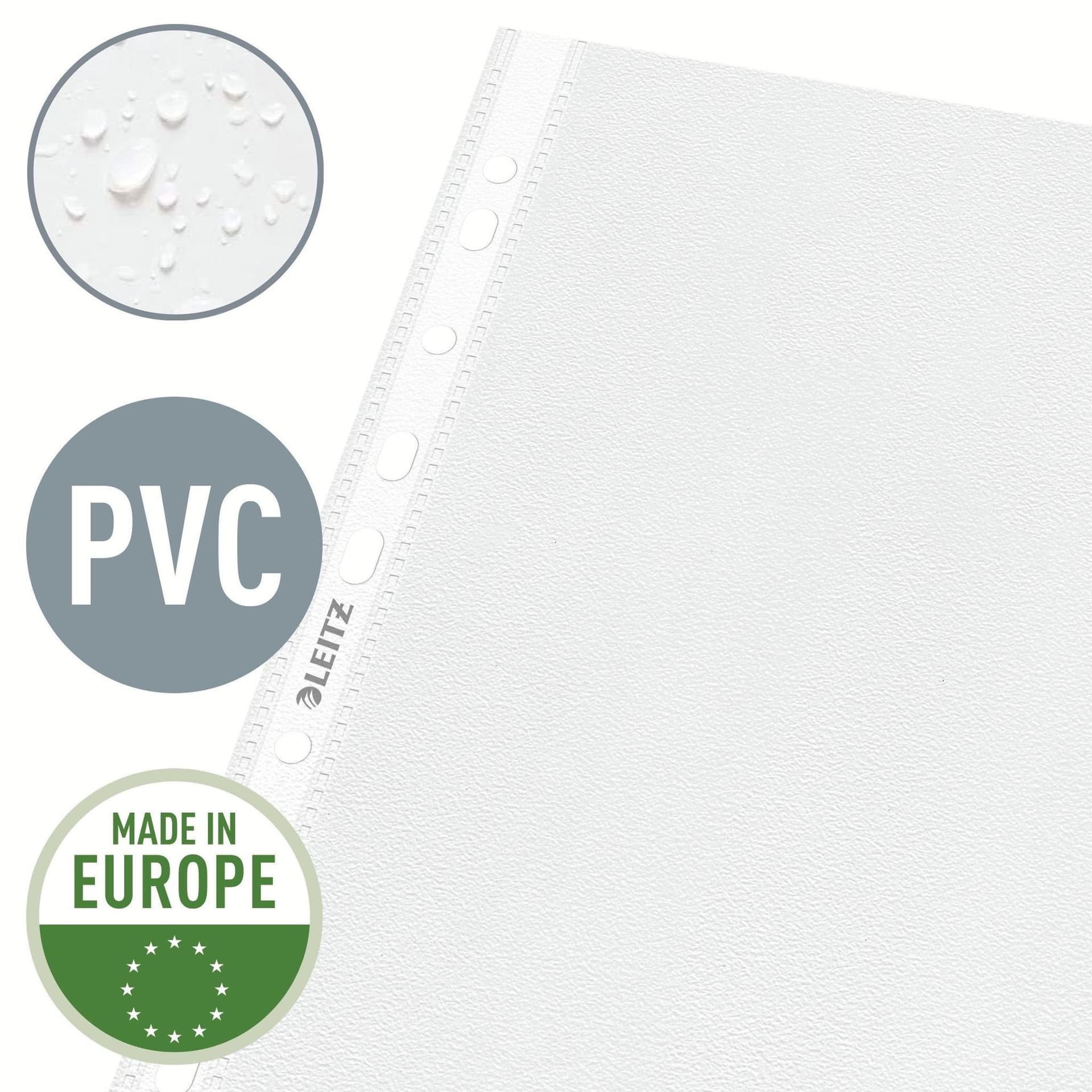 Showtas Leitz Premium standaard 11-gaats copy safe 0.085mm PP A4 transparant 100 stuks 3