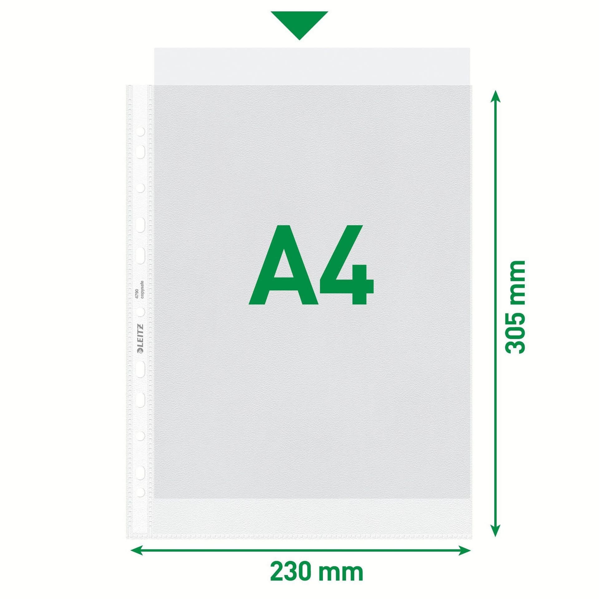 Showtas Leitz Premium standaard 11-gaats copy safe 0.085mm PP A4 transparant 100 stuks 5