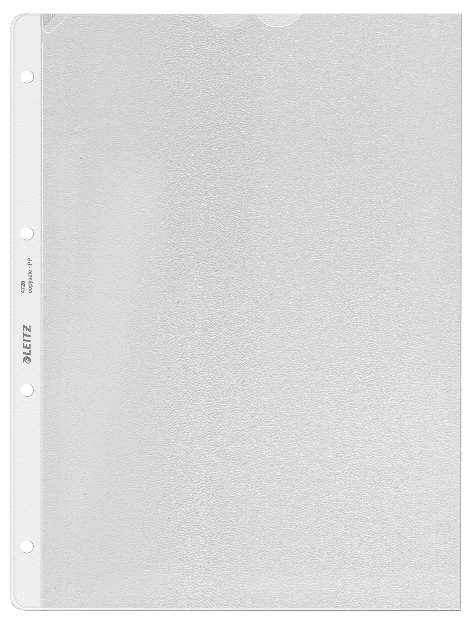 Showtas Leitz Premium copy safe 0.13mm 4-gaats PP A4 transparant 100 stuks