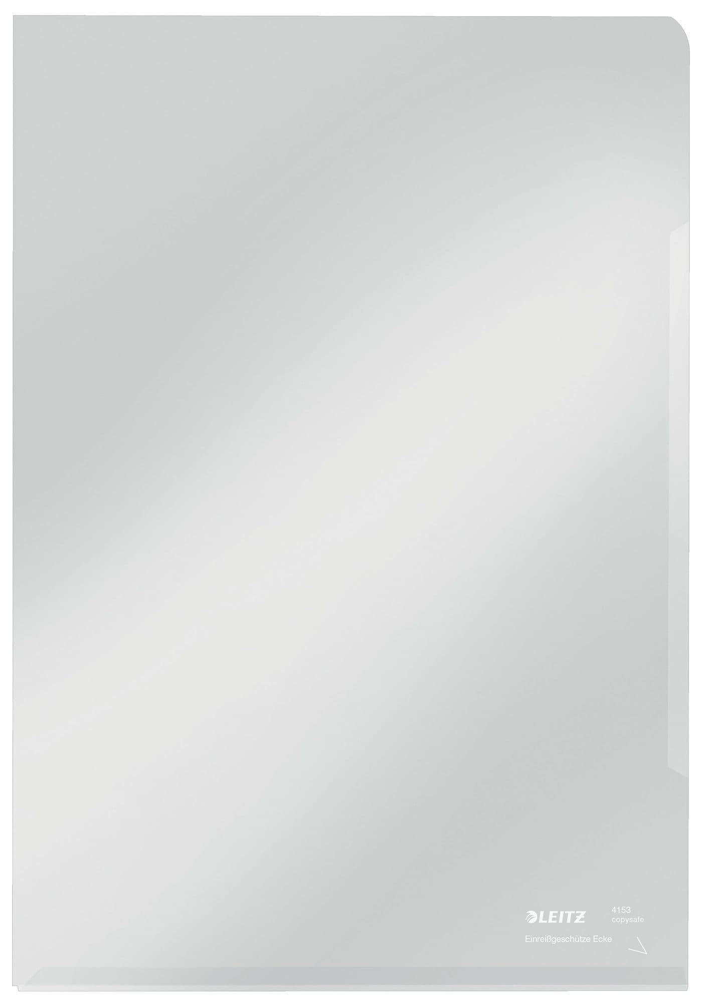 Insteekmap L-model Leitz Premium copy safe 0.15mm PVC A4 transparant 100 stuks