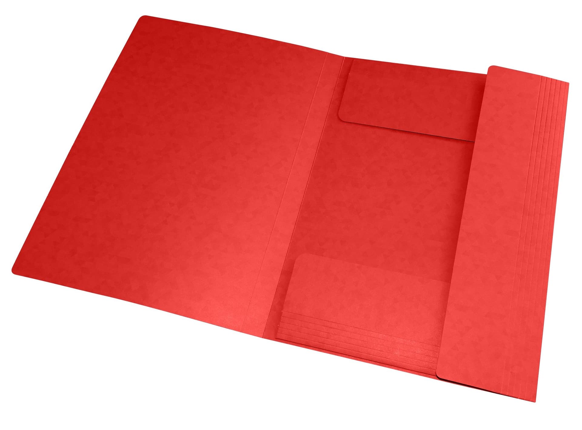 Elastomap Oxford Top File+ A4 3 kleppen 390gr rood 2