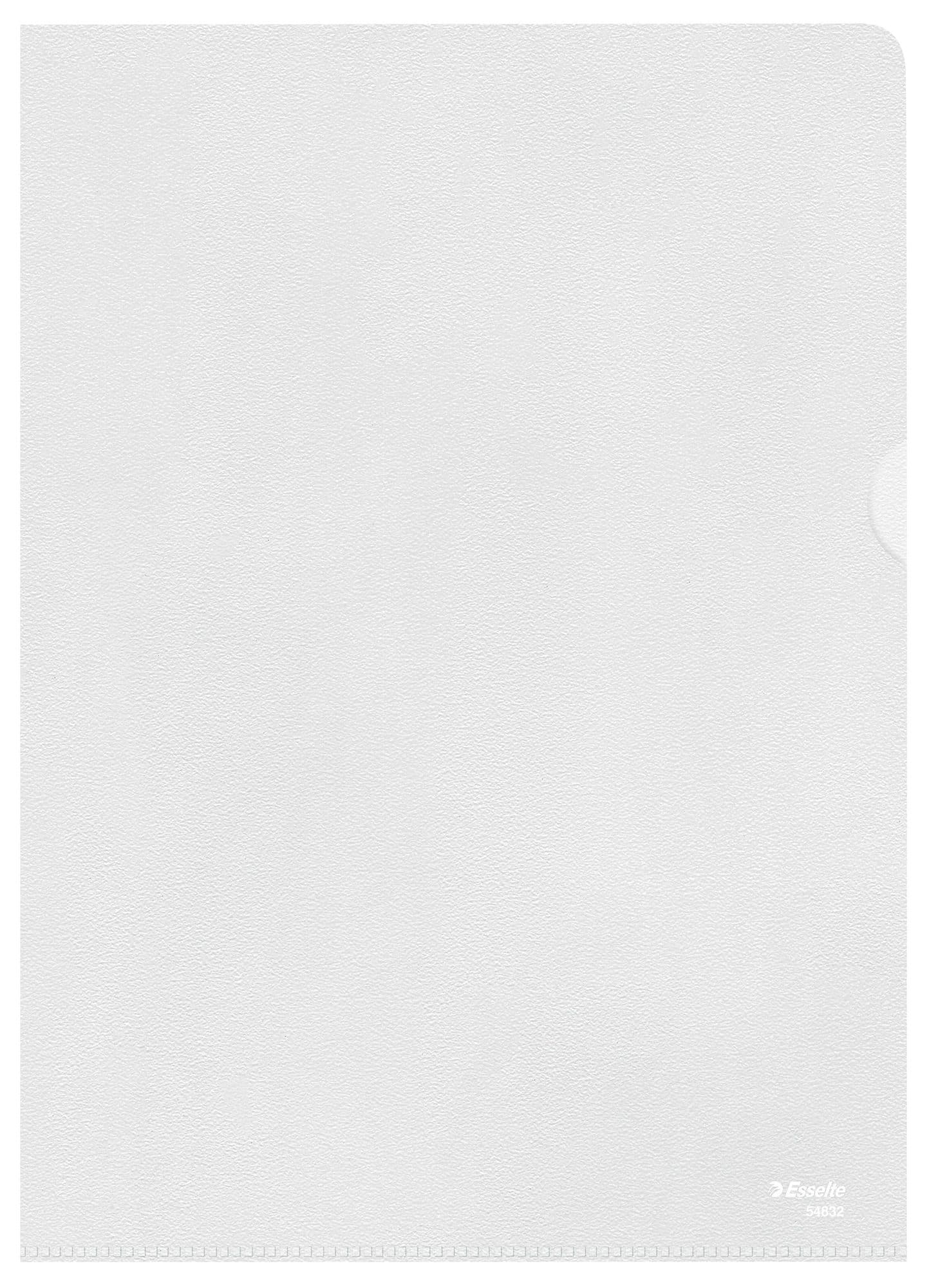 Insteekmap L-model Esselte standaard copy safe PP A4 transparant 100 stuks