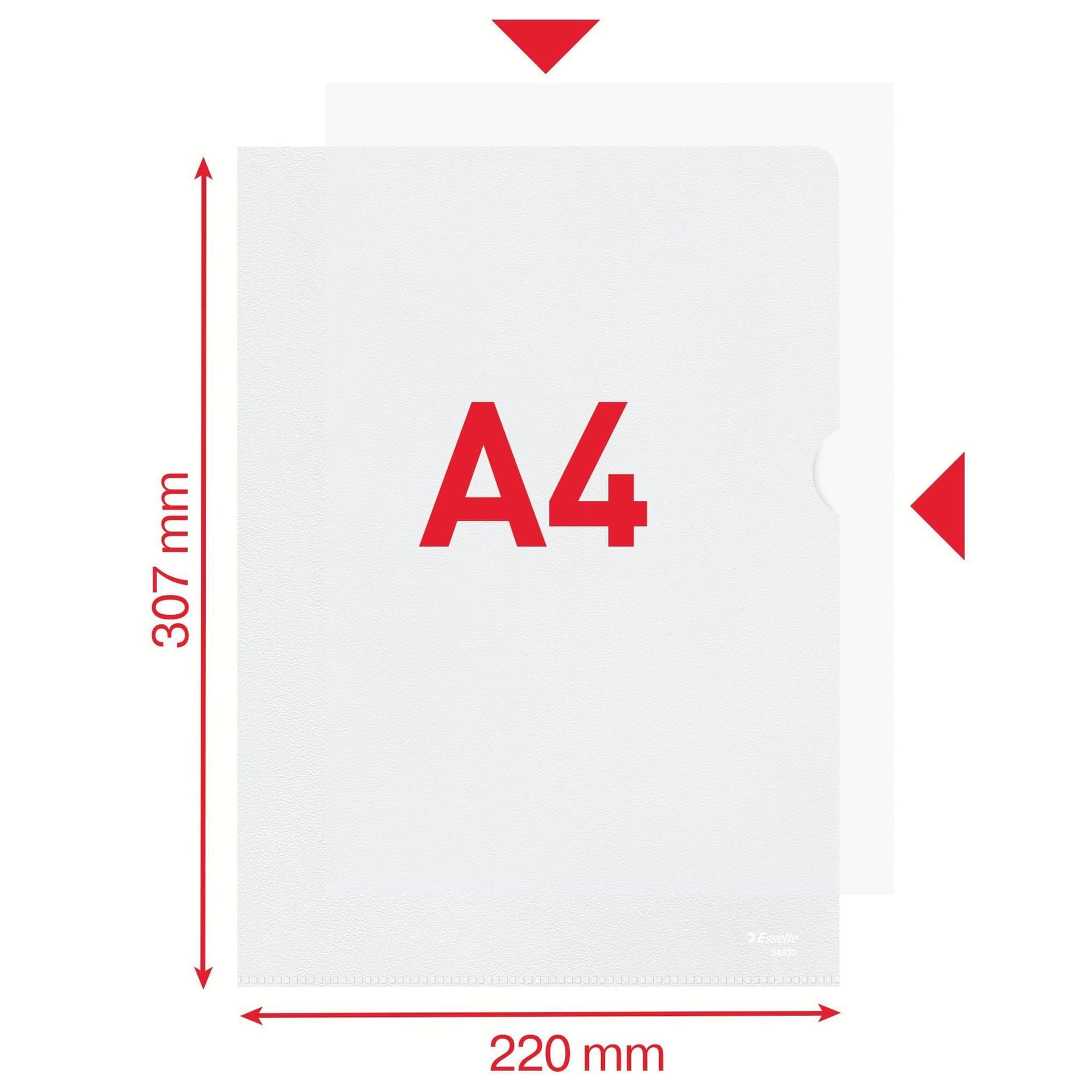 Insteekmap L-model Esselte standaard copy safe PP A4 transparant 100 stuks 2