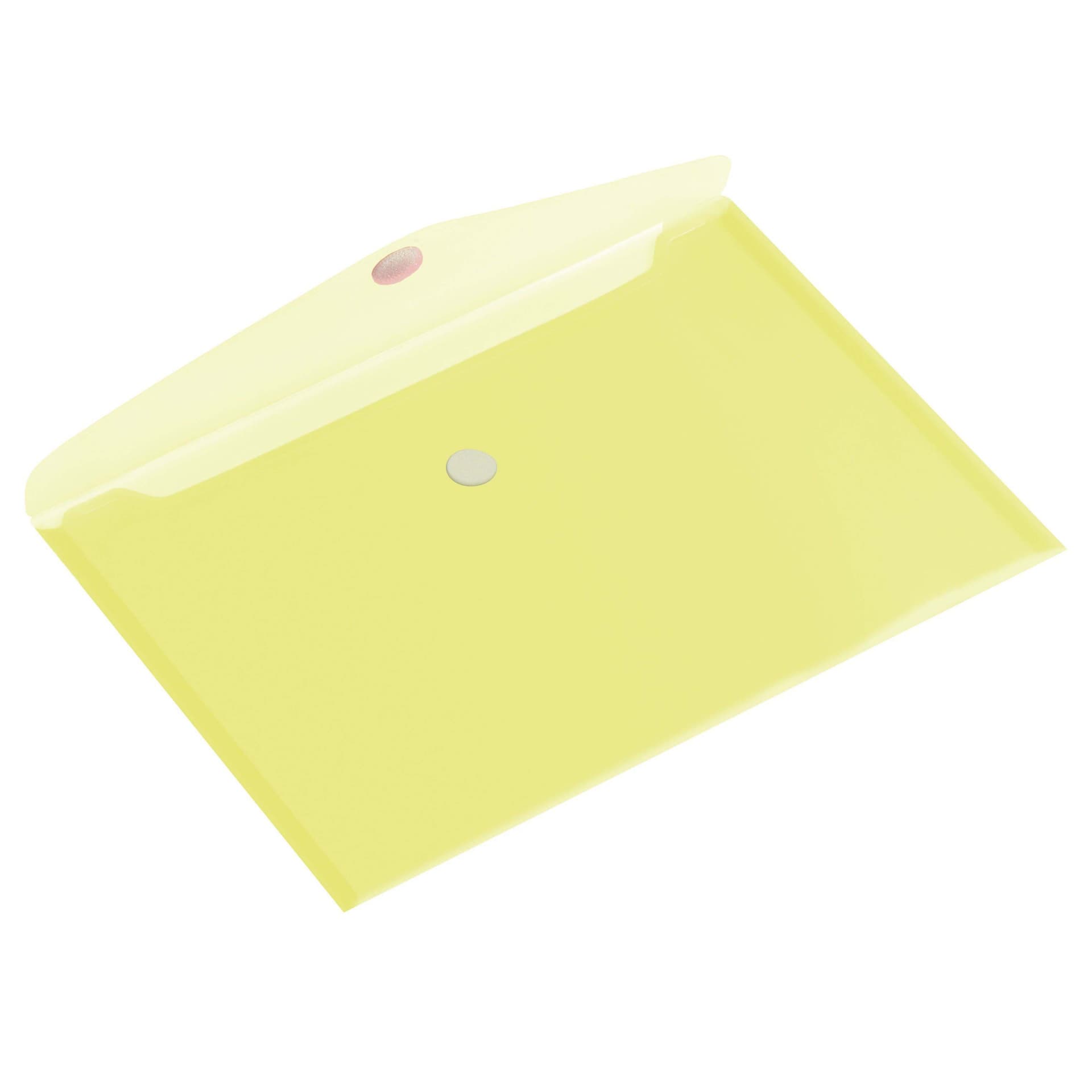 Enveloptas Europel A5 250x180mm dwars transparant geel