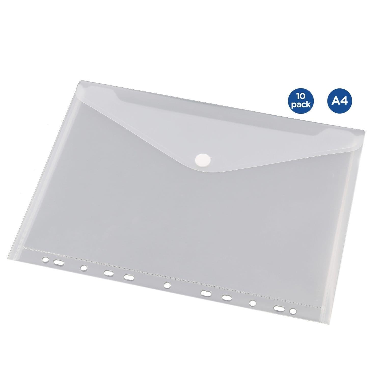 Enveloptas Europel A4 240x310mm 11-gaats PP transparant wit 2
