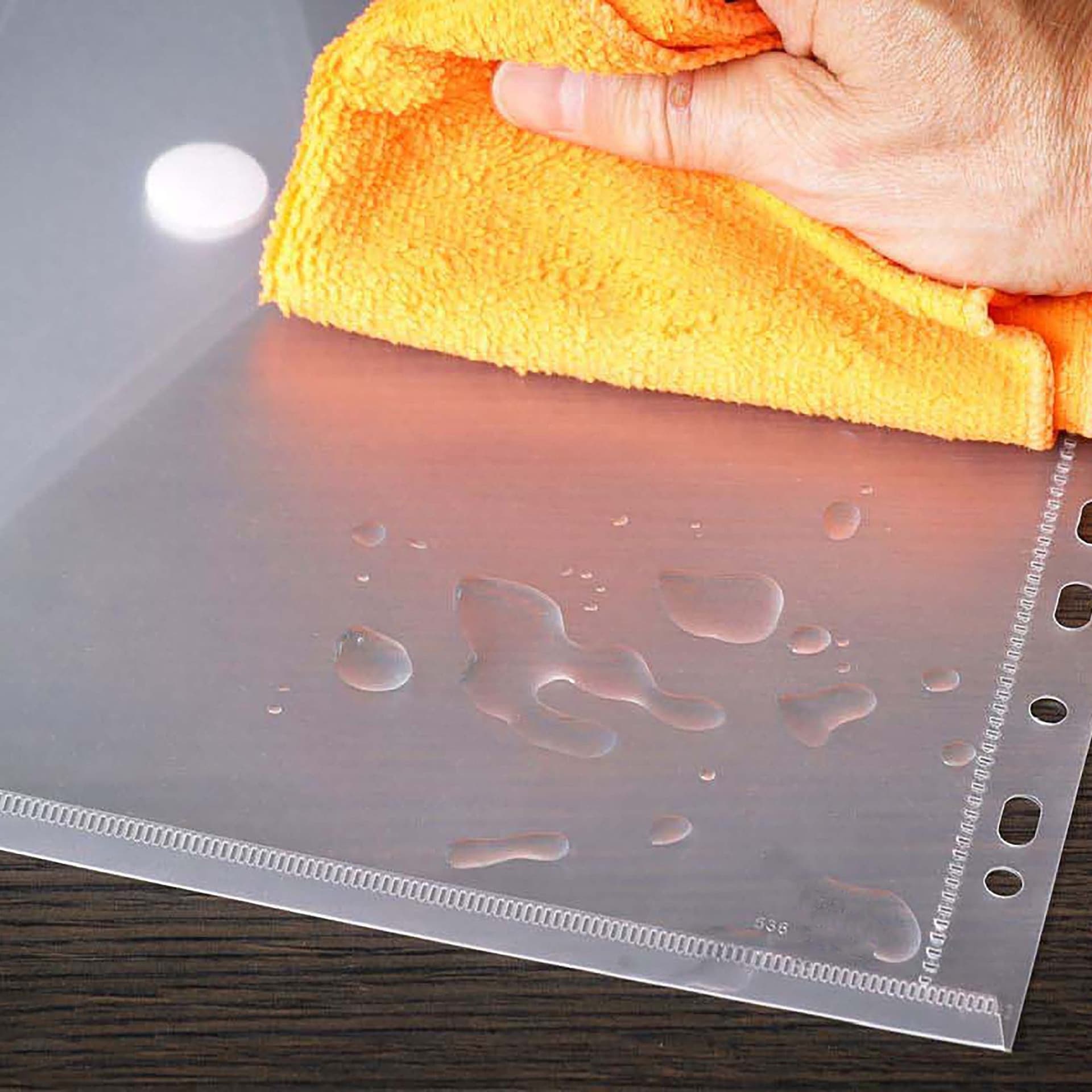 Enveloptas Europel A4 240x310mm 11-gaats PP transparant wit 4