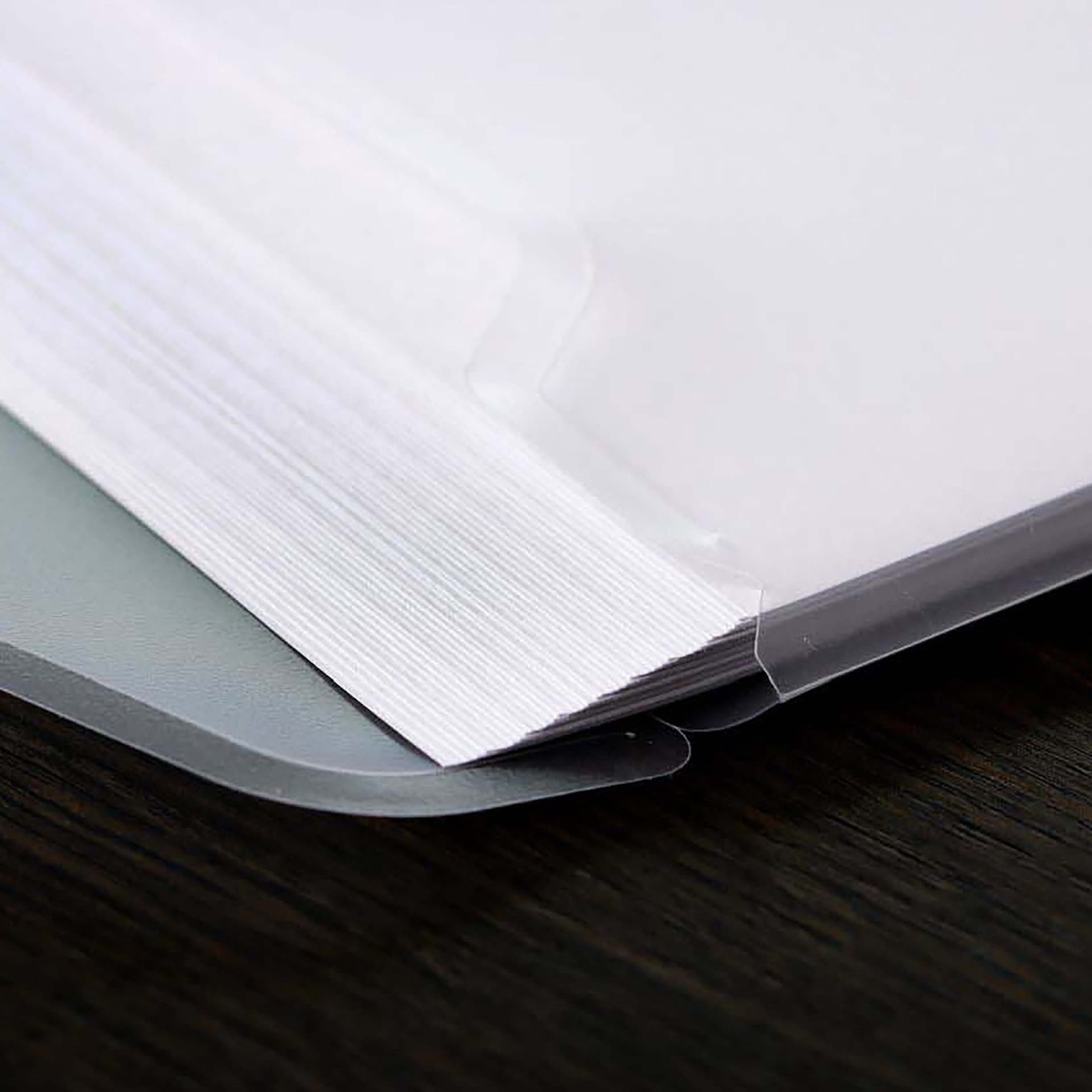 Enveloptas Europel A4 240x310mm 11-gaats PP transparant wit 5